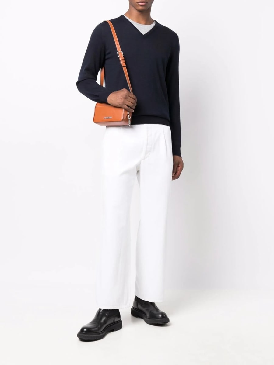 Fileria Fileria Wool V-neck Jumper, view 5