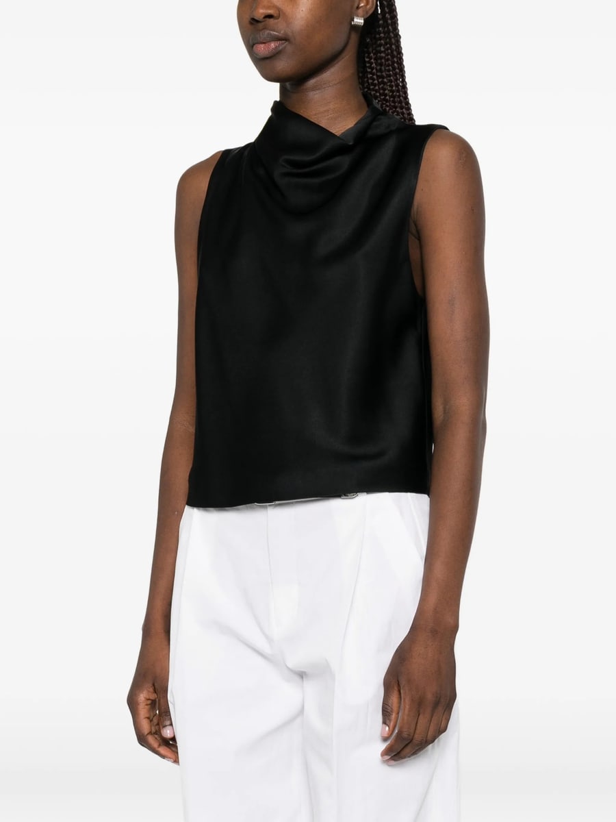 Vince Vince Cowl-neck Sleeveless Top, view 4