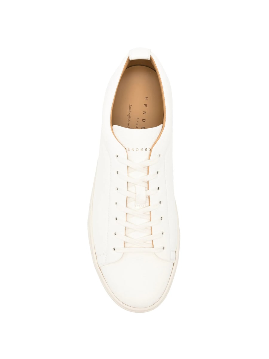 Henderson Baracco Henderson Baracco Grained-leather Sneakers, view 3