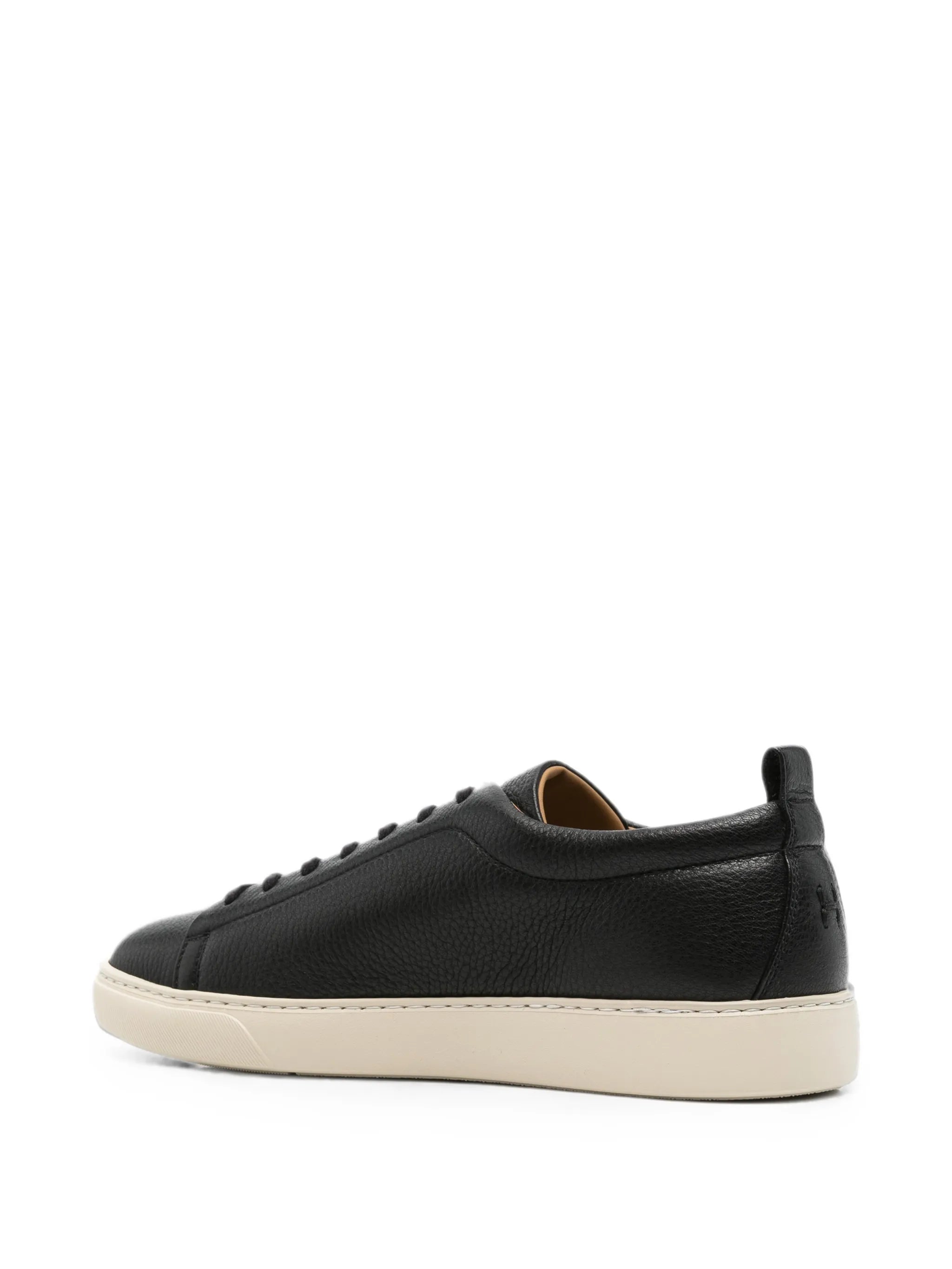 Henderson Baracco Henderson Baracco Grainy-leather Sneakers, view 2