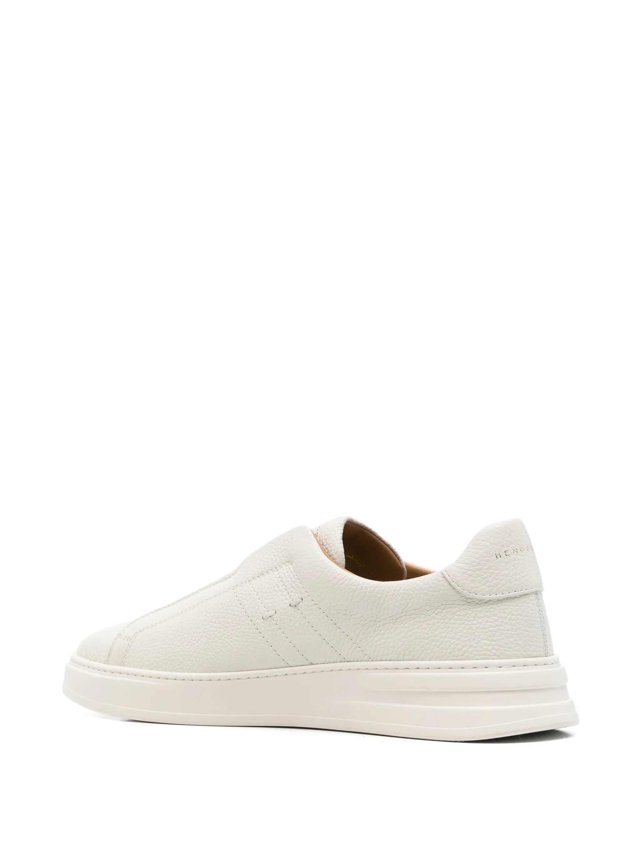 Henderson Baracco Henderson Baracco Grainy Leather Sneakers, view 2