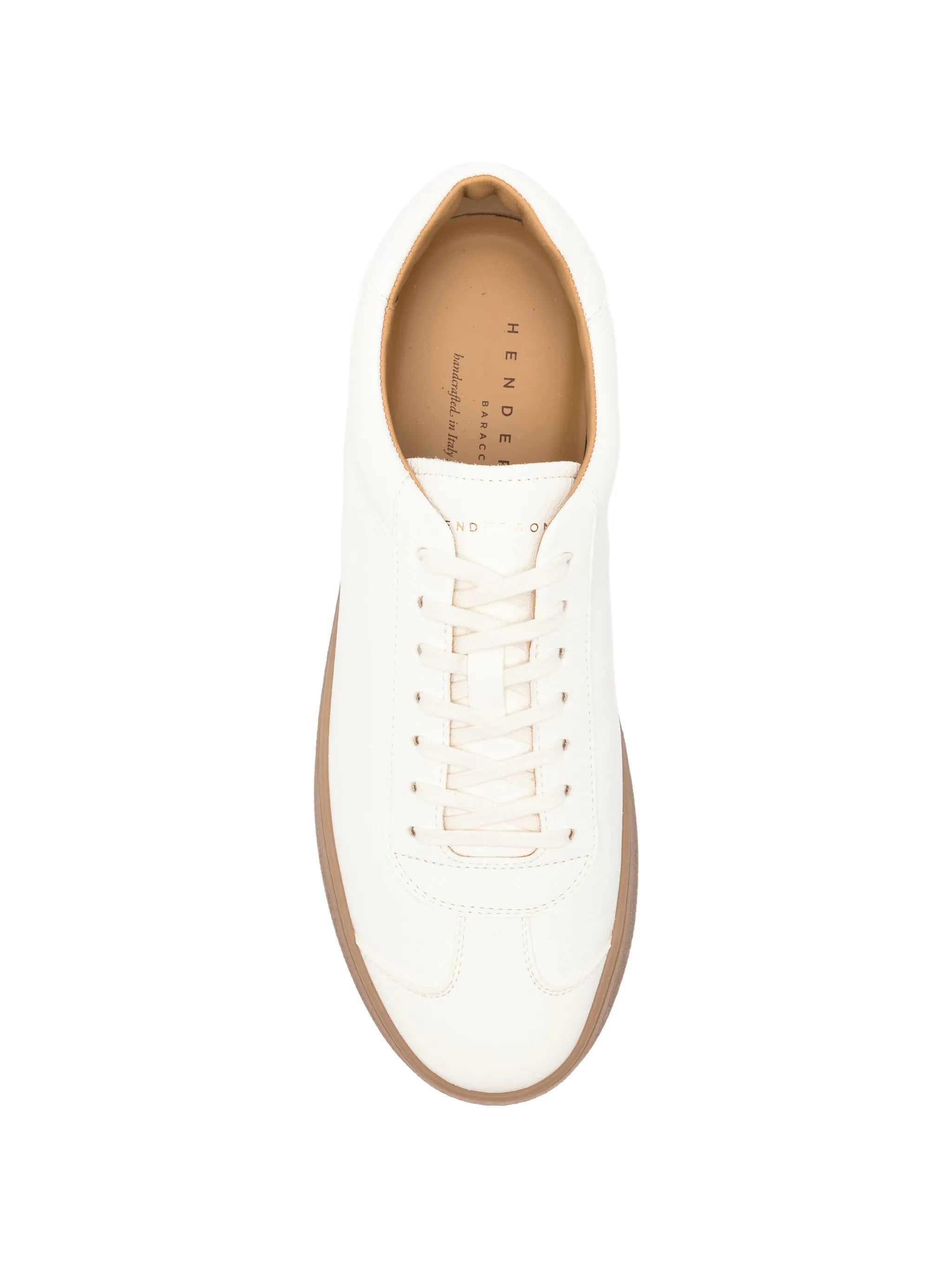 Henderson Baracco Henderson Baracco Grained Leather Sneakers, view 2