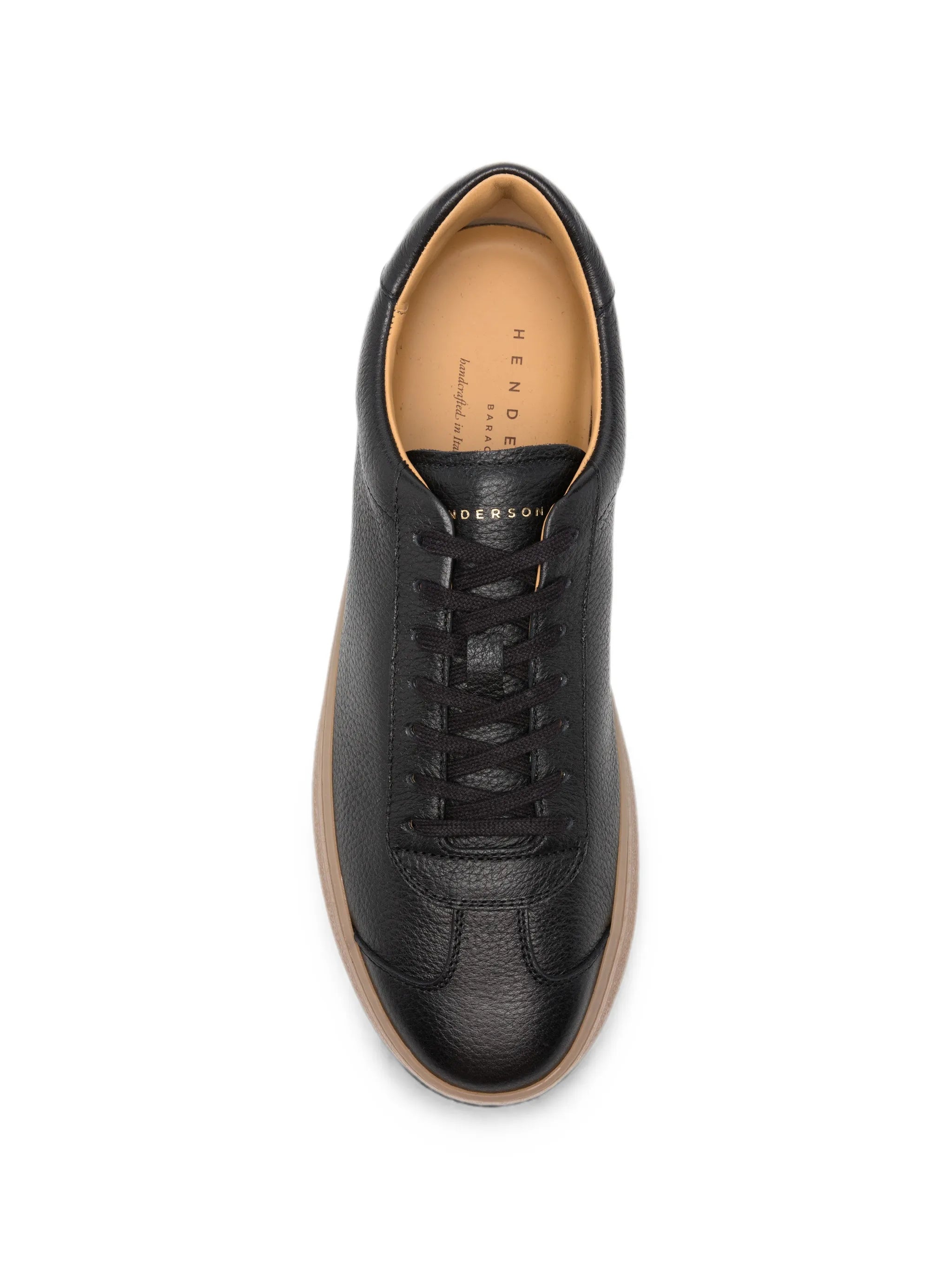 Henderson Baracco Henderson Baracco Pebbled-leather Sneakers, view 2