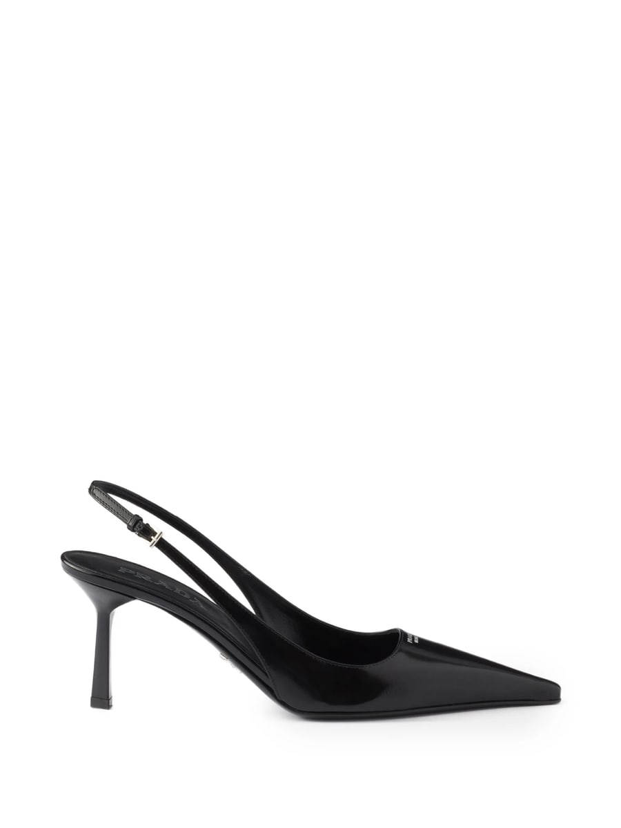 Prada Prada Decollete Slingback Pointed-toe Pumps