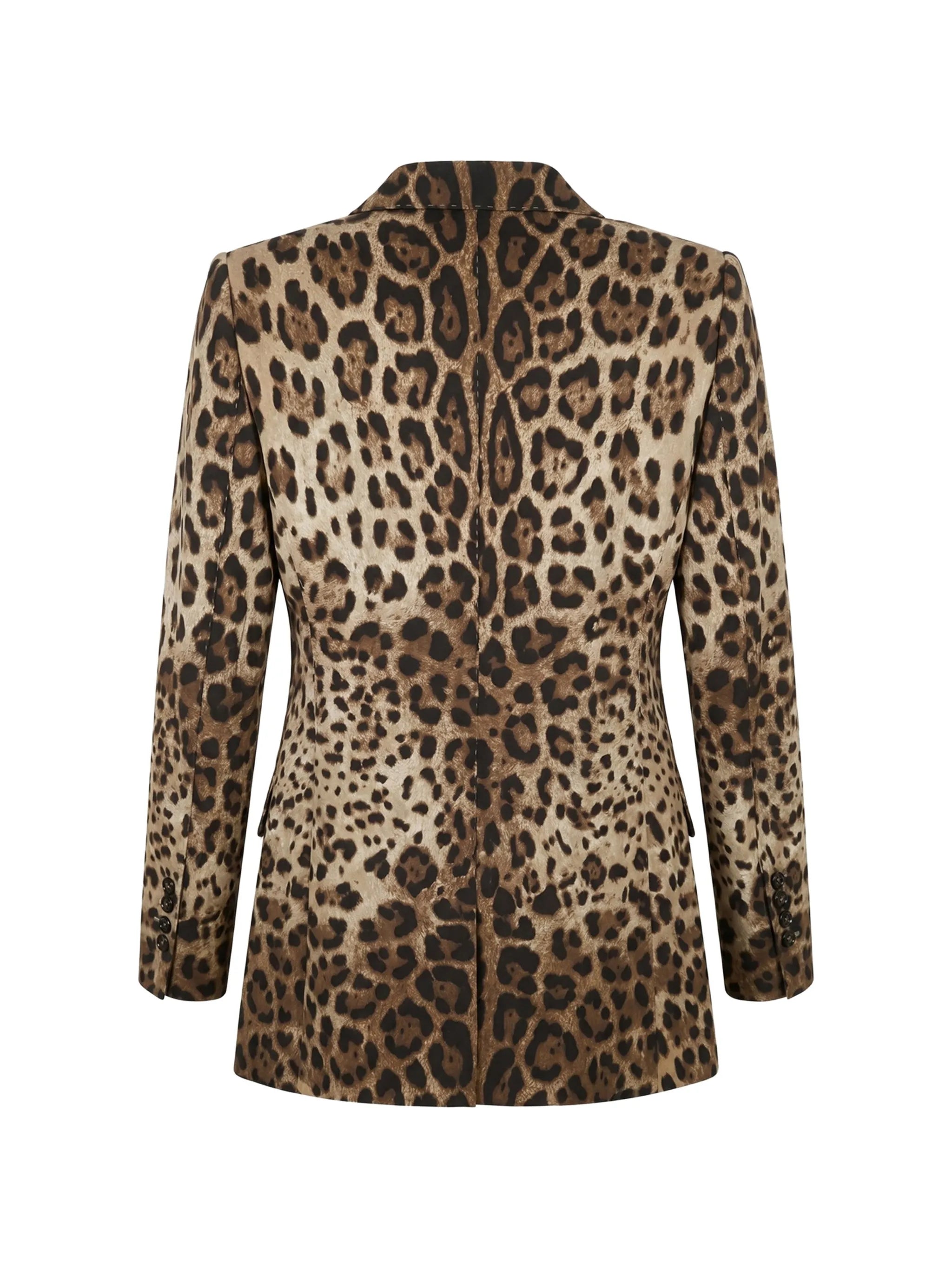 Dolce & Gabbana Dolce & Gabbana Leopard-print Double-breasted Blazer, view 2
