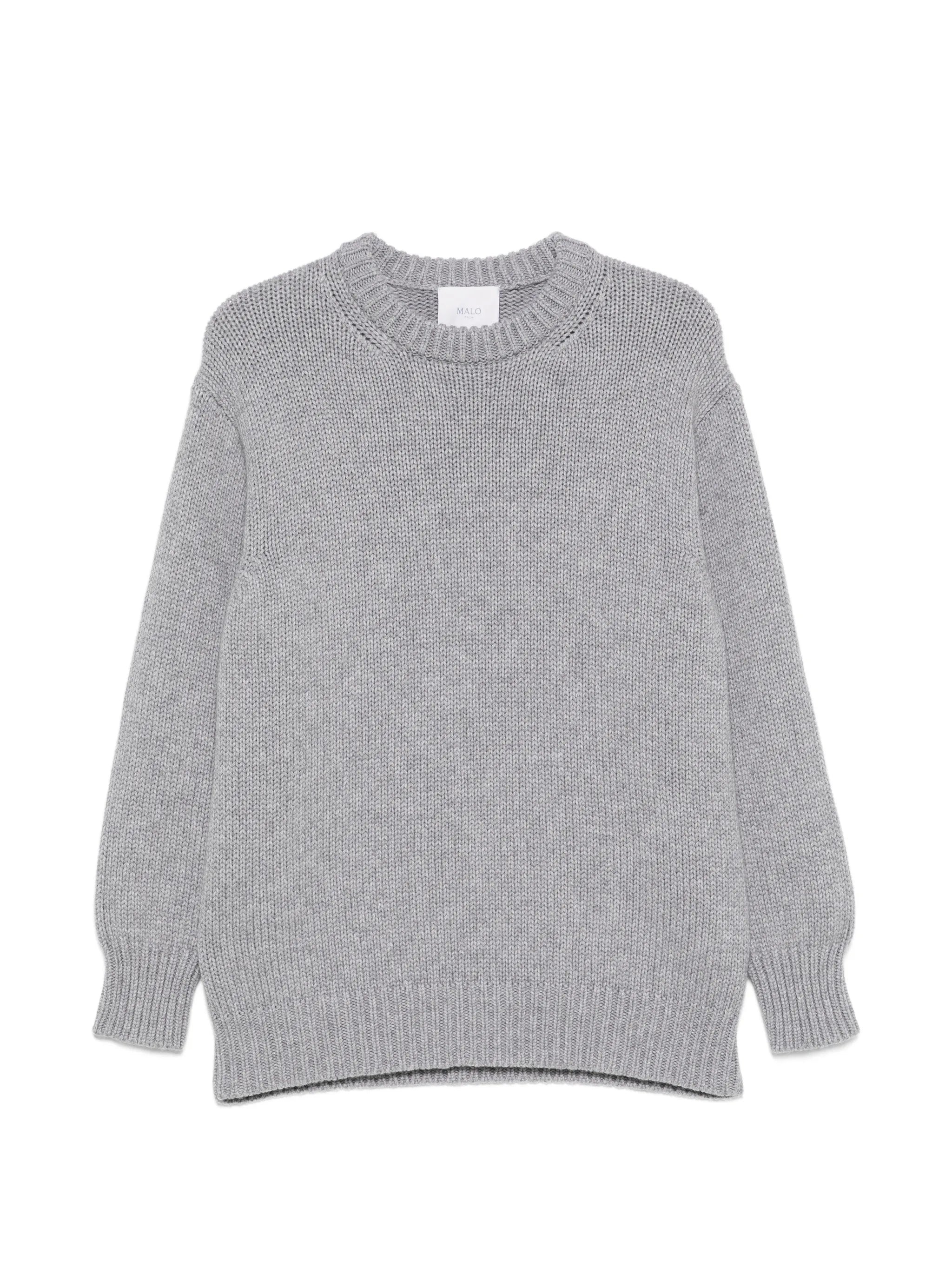 Malo Malo Ribbed-knit Crew-neck Sweater