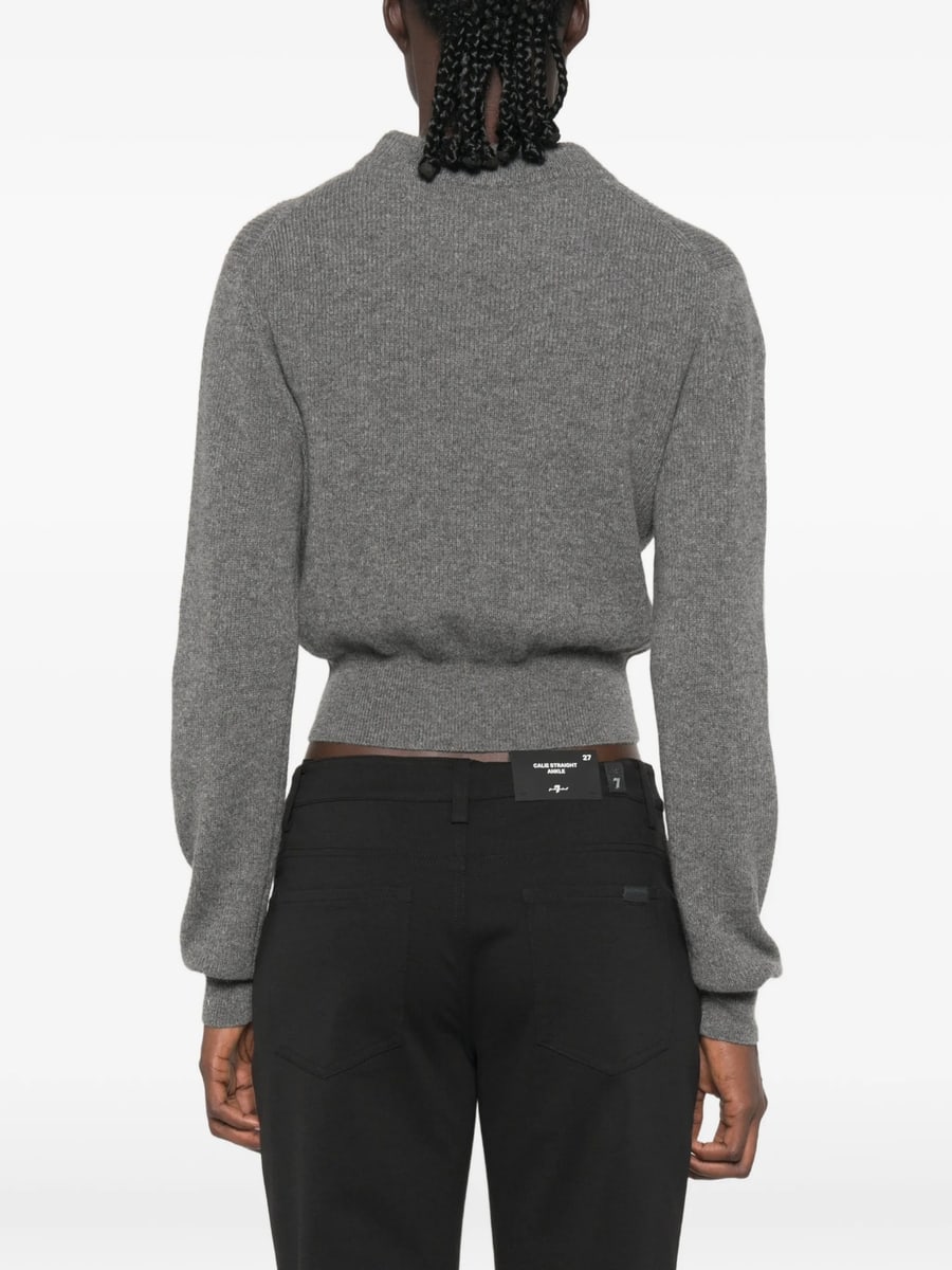 Malo Malo Ribbed-knit Cropped Sweater, view 2