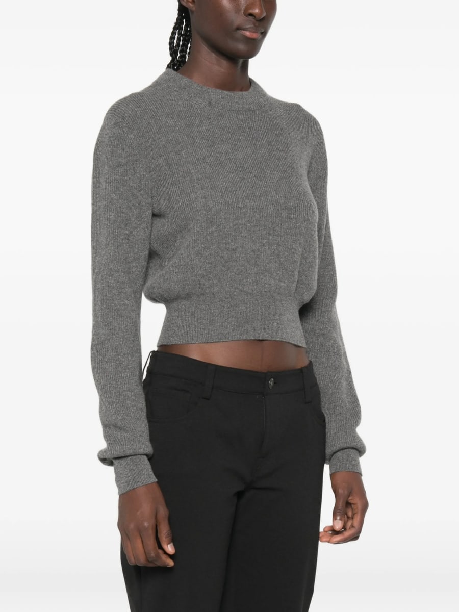 Malo Malo Ribbed-knit Cropped Sweater, view 3