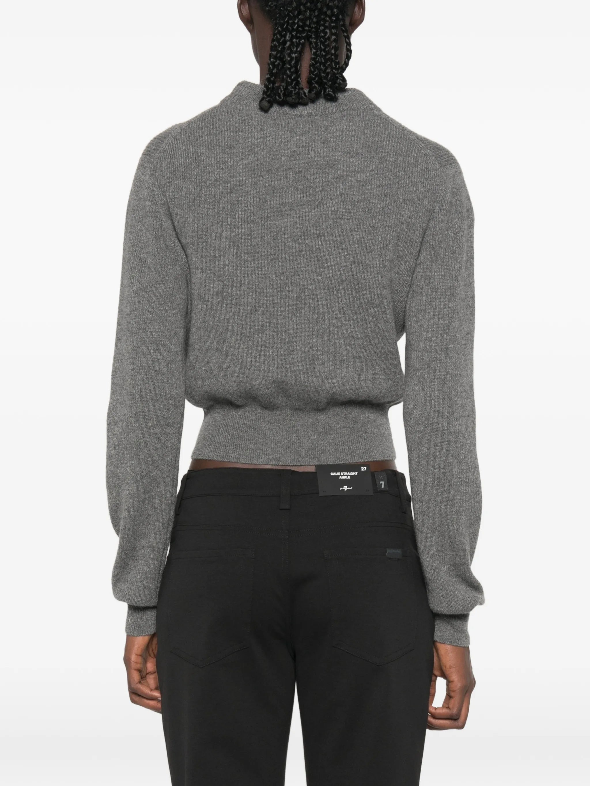 Malo Malo Ribbed-knit Cropped Sweater, view 2