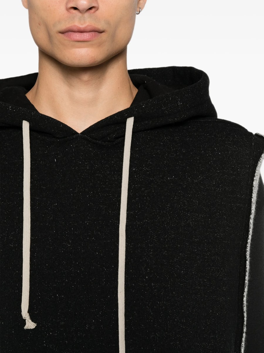 Rick Owens Rick Owens Sleeveless Drawstring-hood Hoodie, view 5