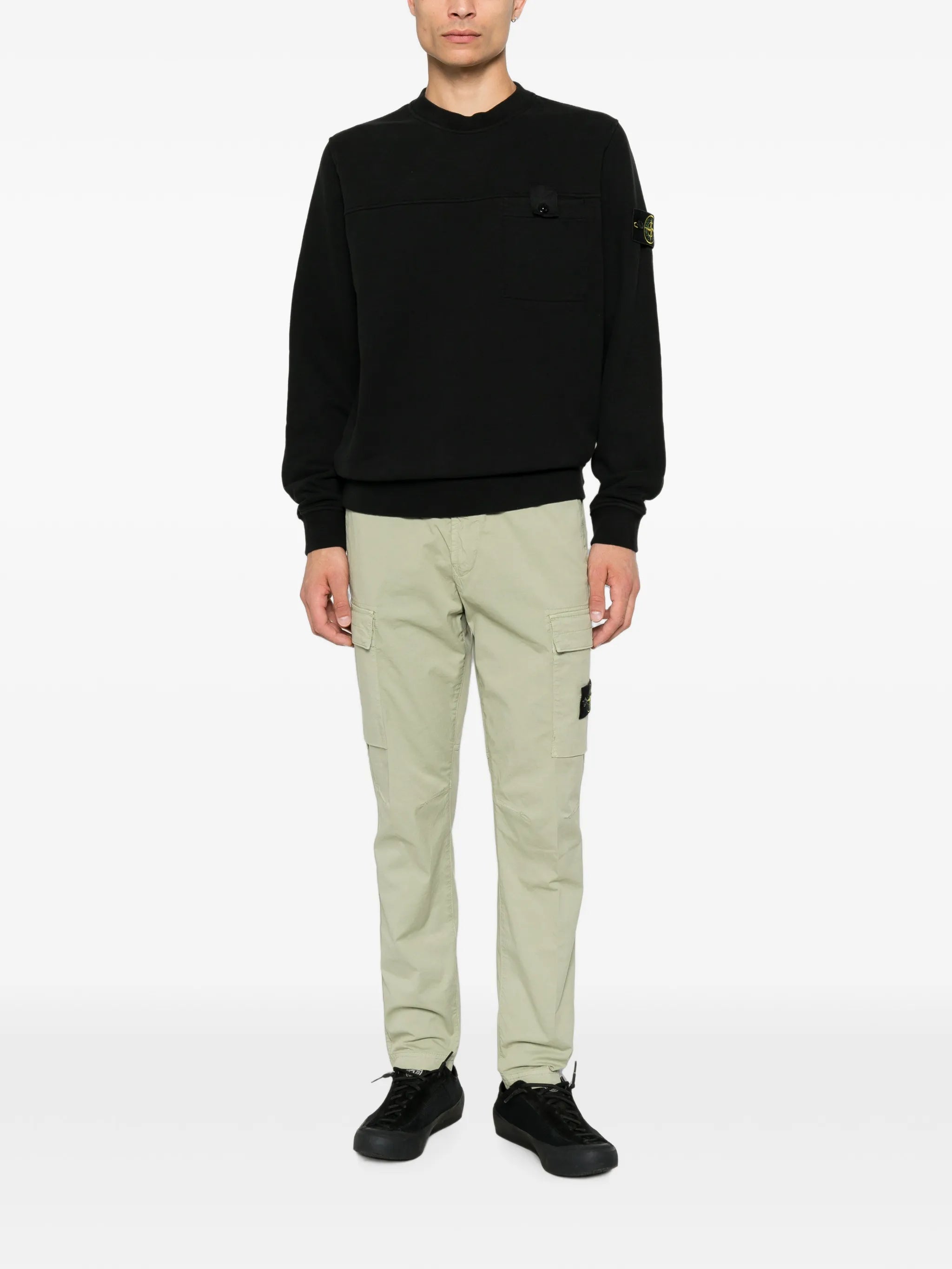 Stone Island Stone Island Logo-patch Chest-pocket Sweatshirt, view 2