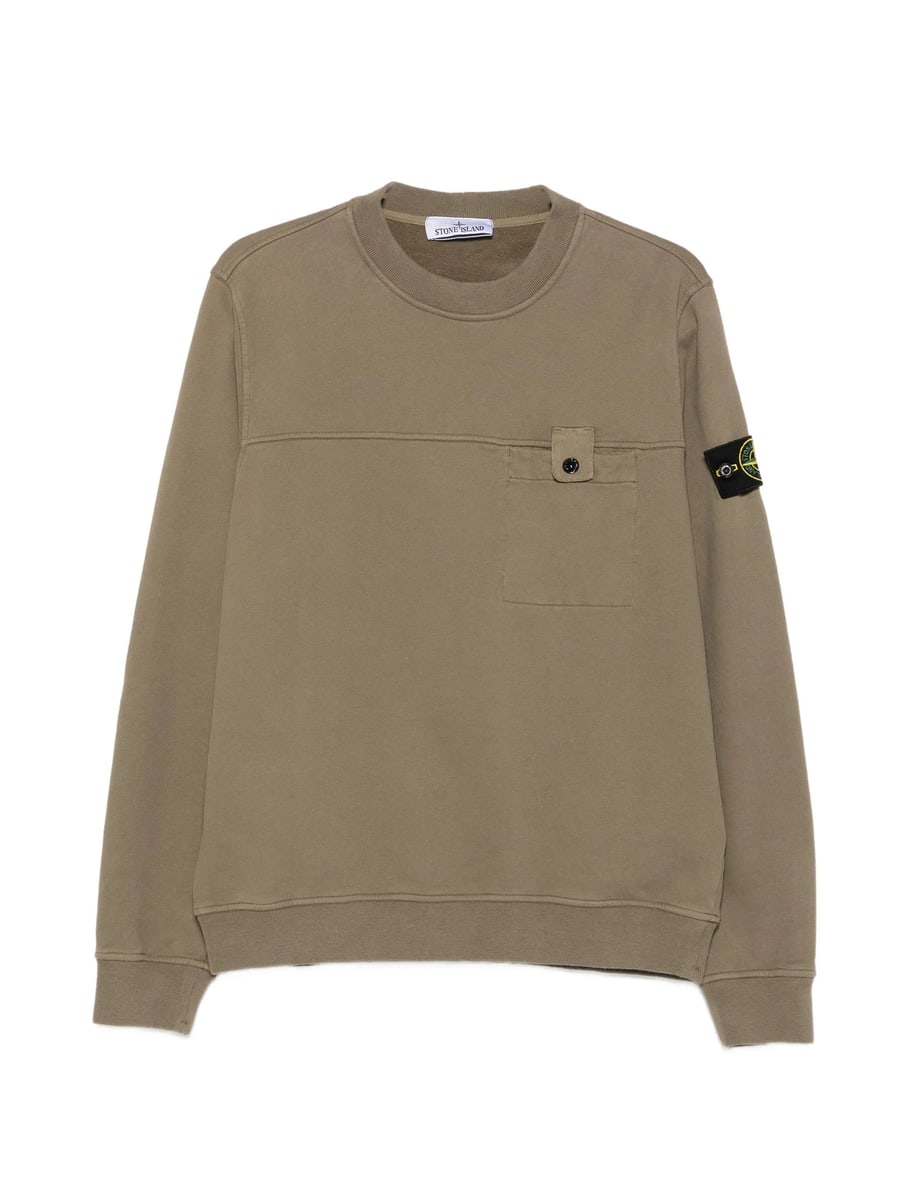 Stone Island Stone Island Logo-patch Chest-pocket Sweatshirt