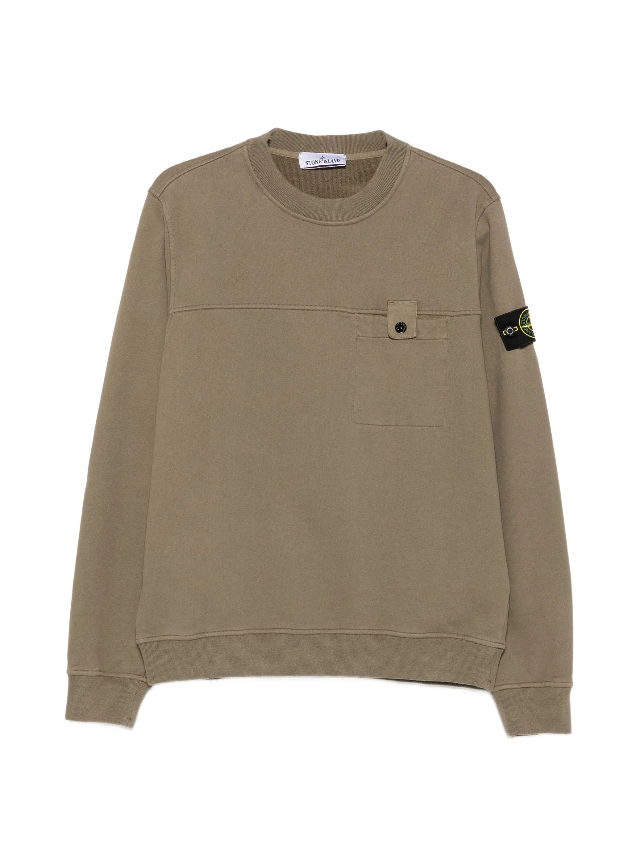 Stone Island Stone Island Logo-patch Chest-pocket Sweatshirt