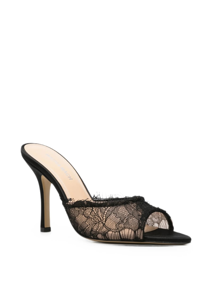 Mach & Mach Mach & Mach Devon Chantilly Lace Mules, view 4