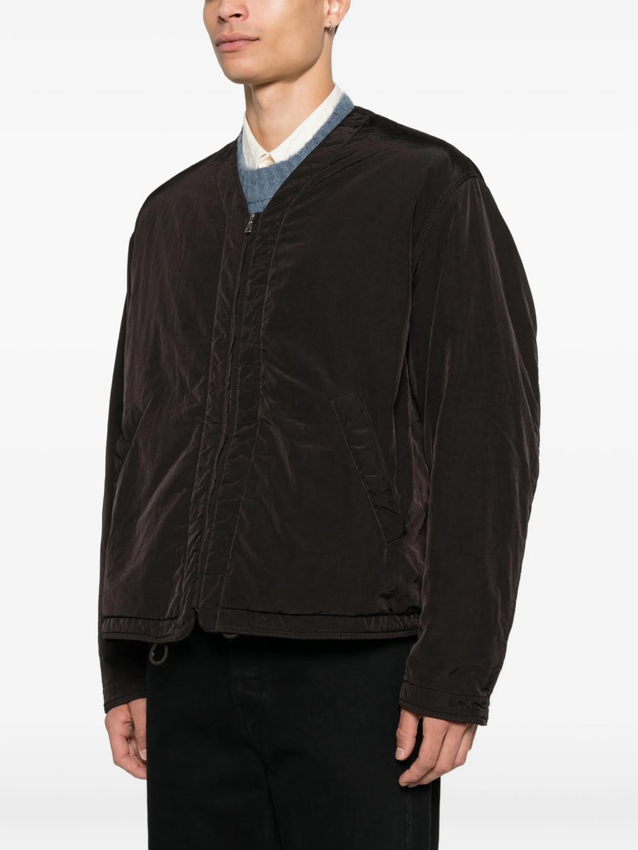 Ranra Ranra Logo-embroidered Zip-up Jacket, view 2