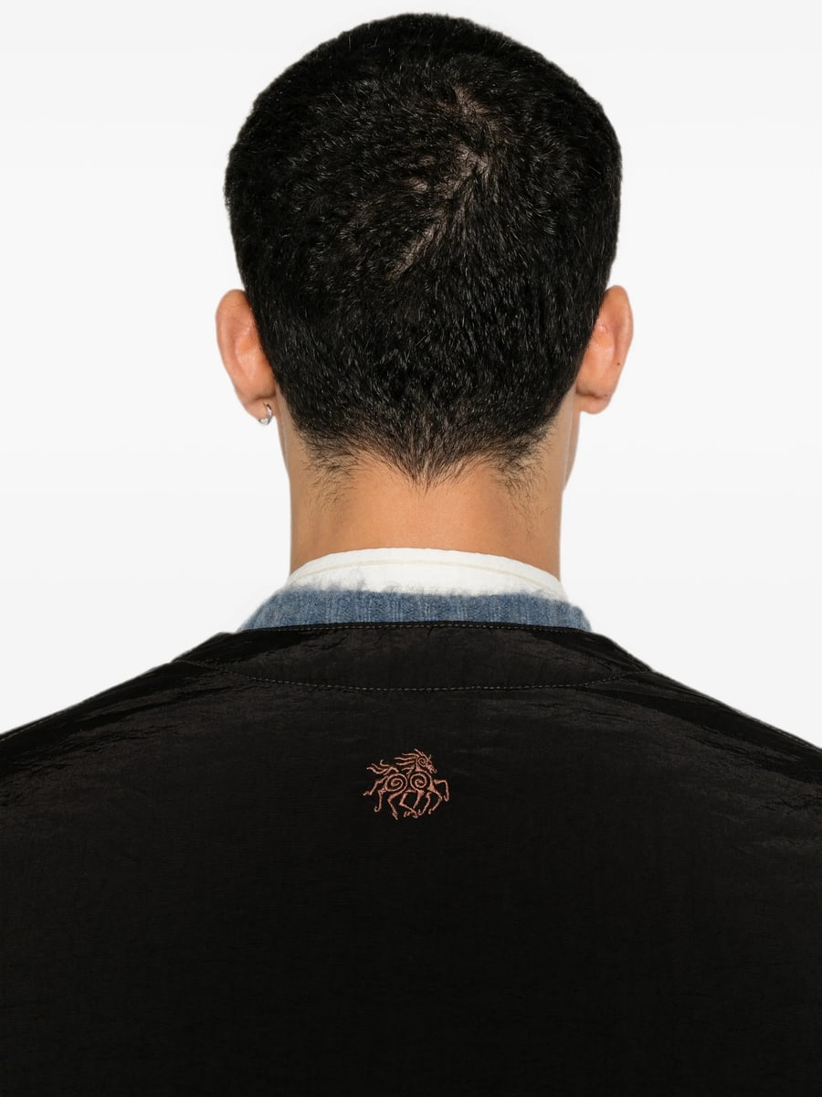 Ranra Ranra Logo-embroidered Zip-up Jacket, view 5