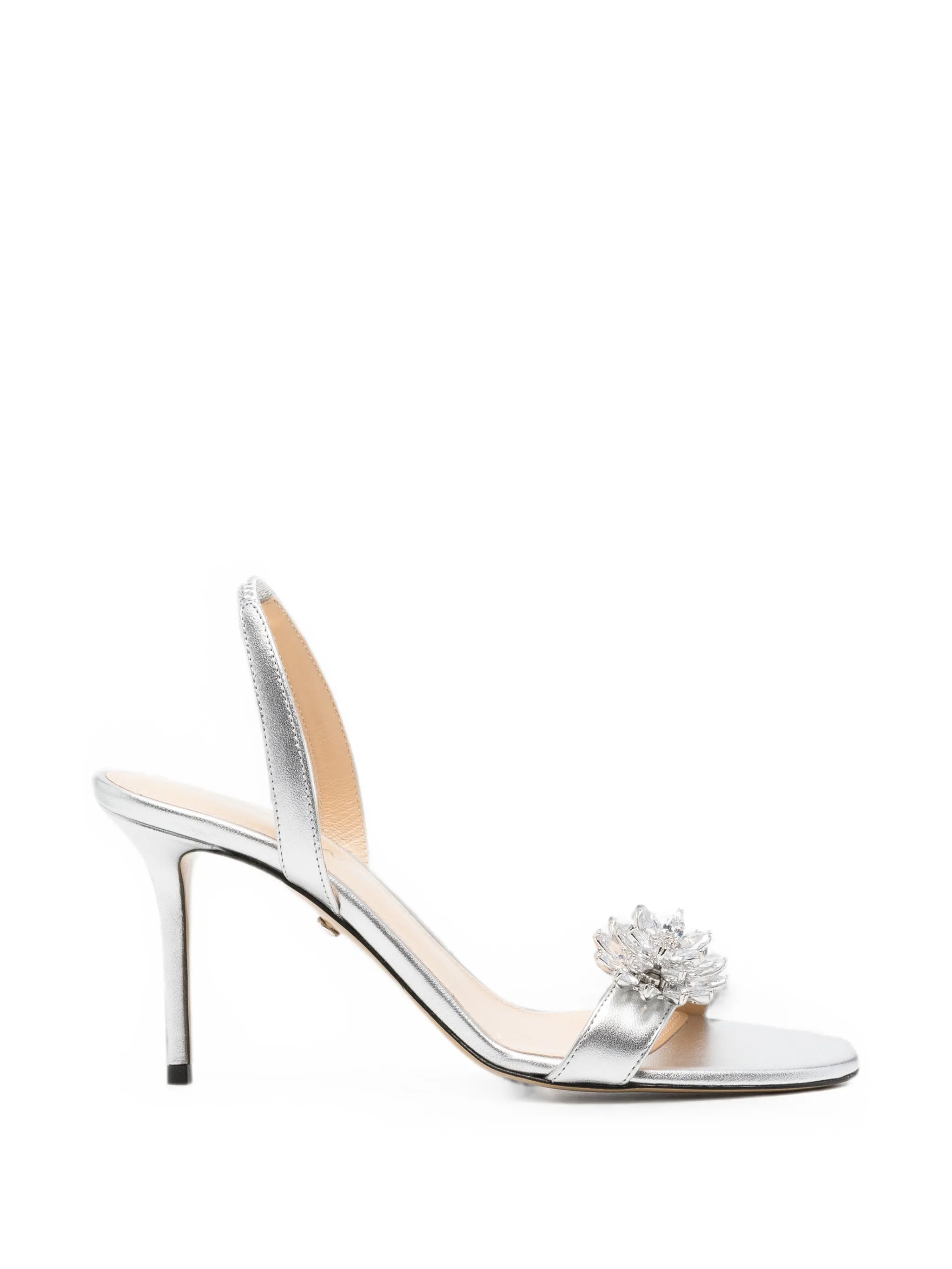 Mach & Mach Mach & Mach Crystal-embellished Leather Sandals