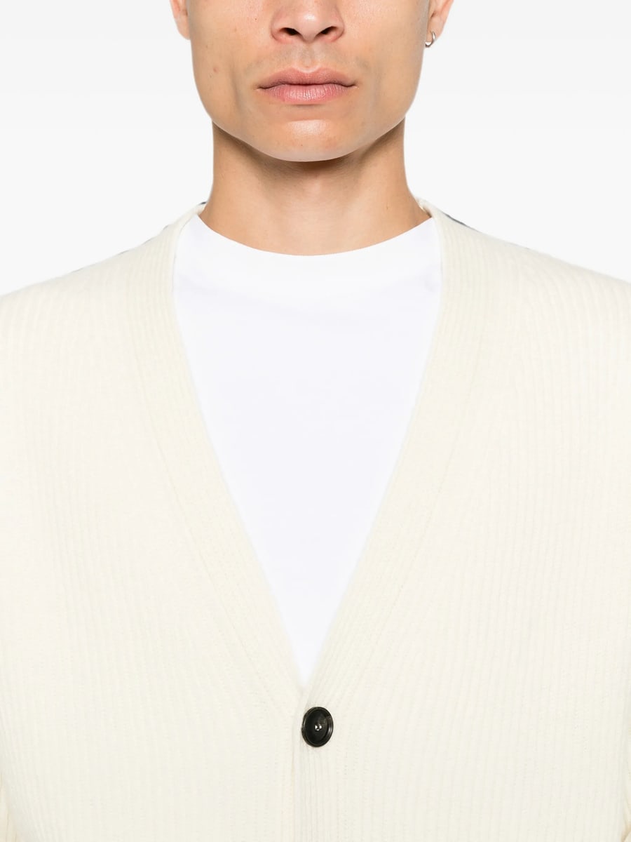 Diana Studio Diana Studio Ribbed-knit V-neck Cardigan, view 2