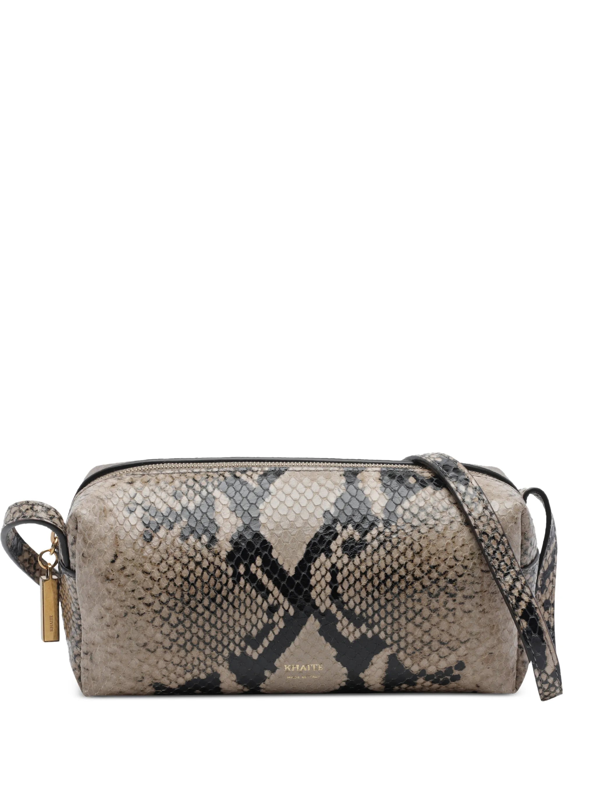 Khaite Khaite Mini Kye Python-print Mini Shoulder Bag