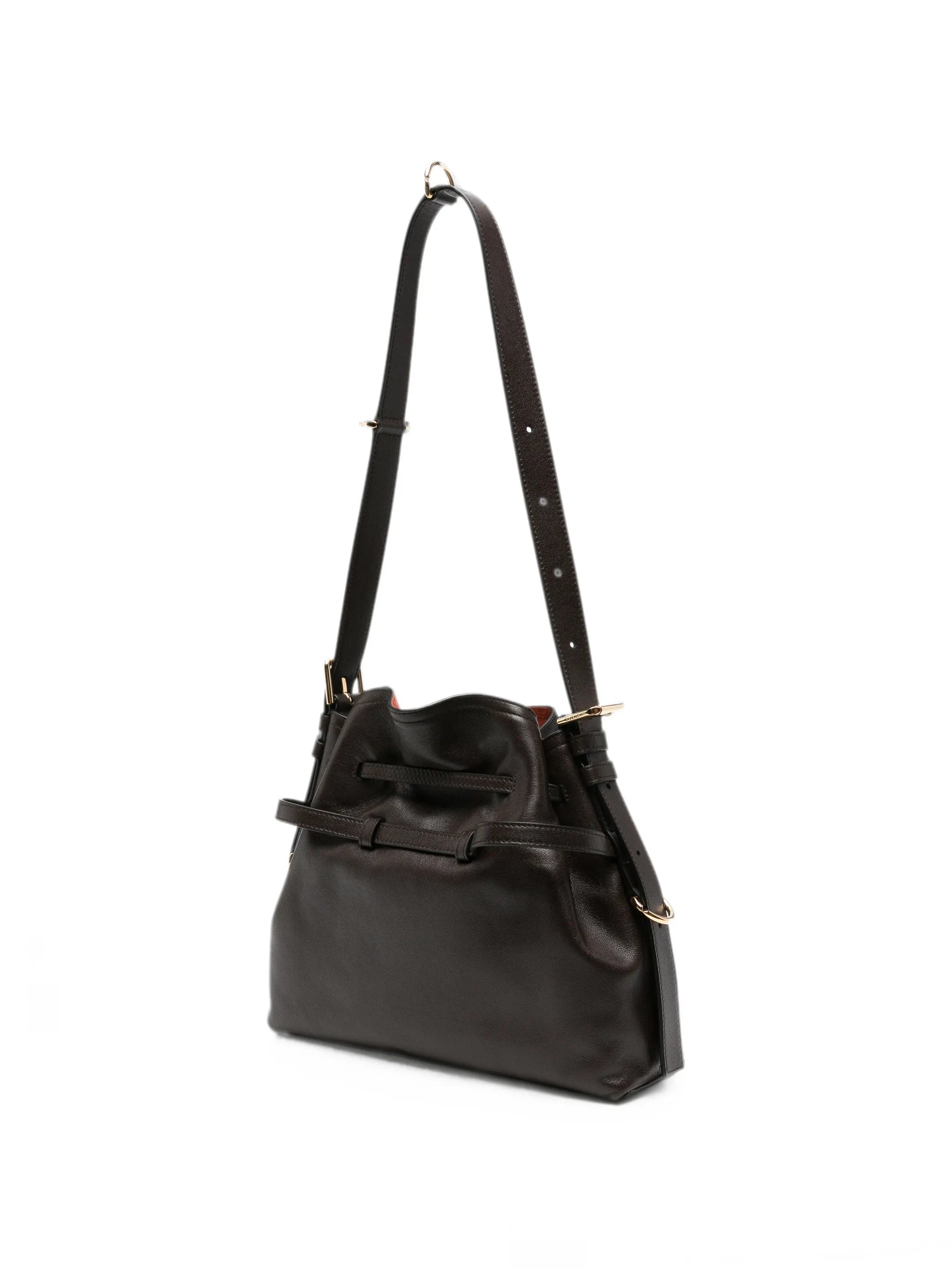 Givenchy Givenchy Small Voyou Leather Bucket Bag, view 2