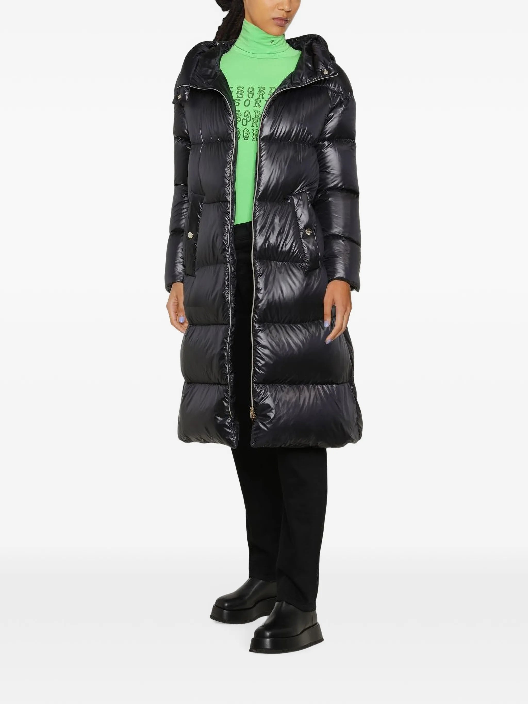 Herno Herno Quilted Hooded Coat, view 2