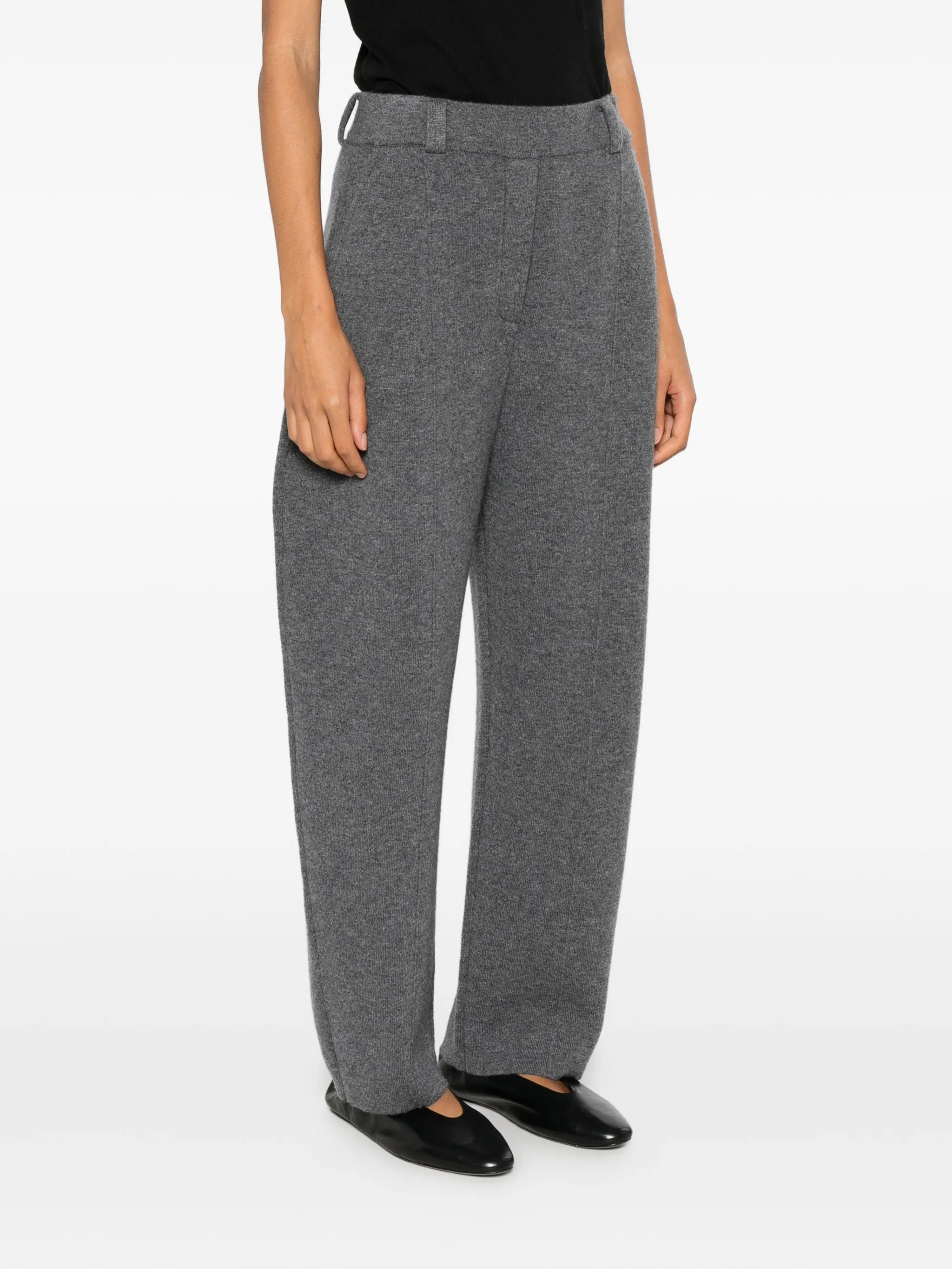 Lisa Yang Lisa Yang Wrenda Belt-loop Knitted Trousers, view 2