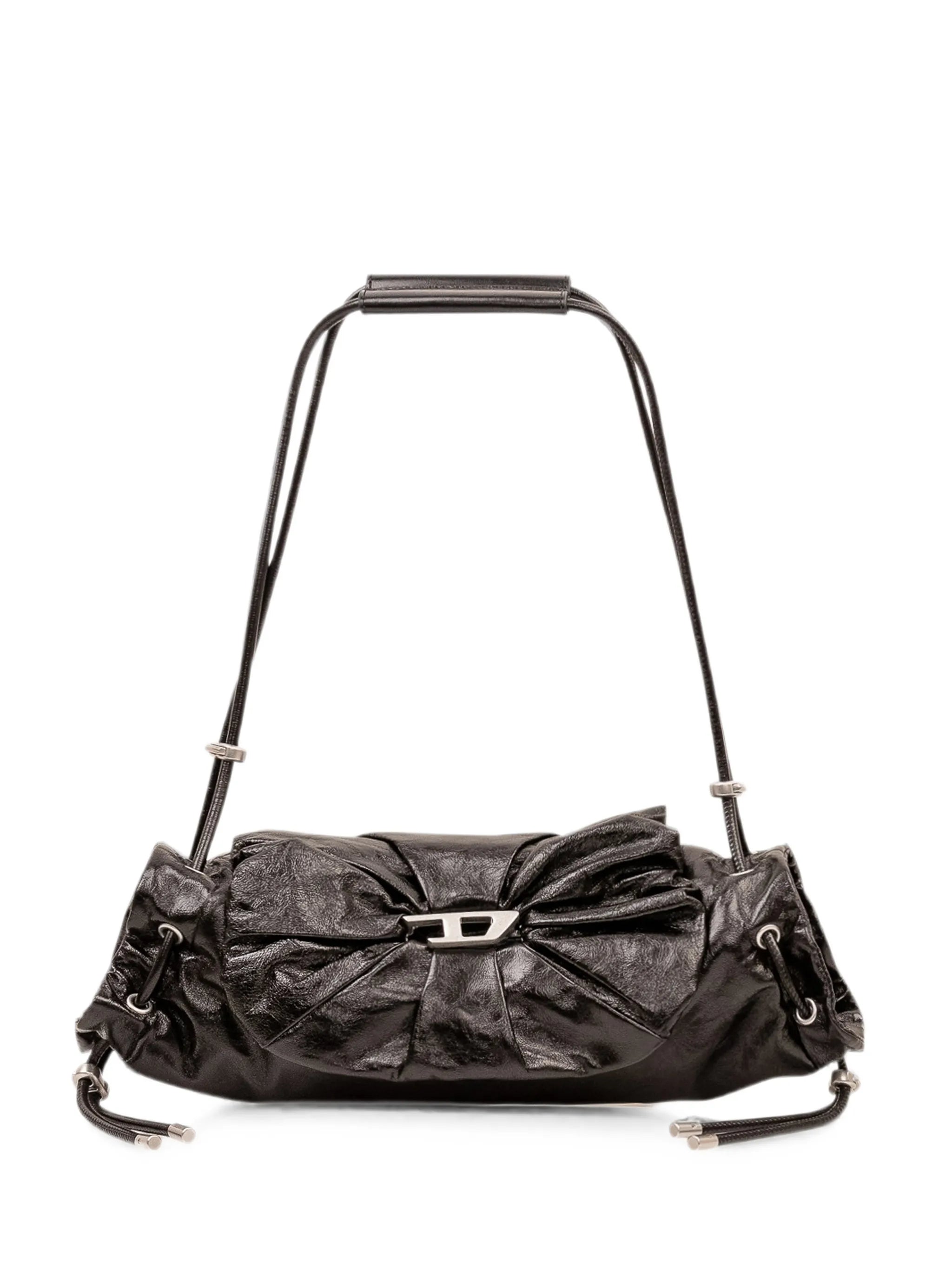 Diesel Diesel Scrunch-D-small Shoulder Bag In Shiny Scrunched Leather