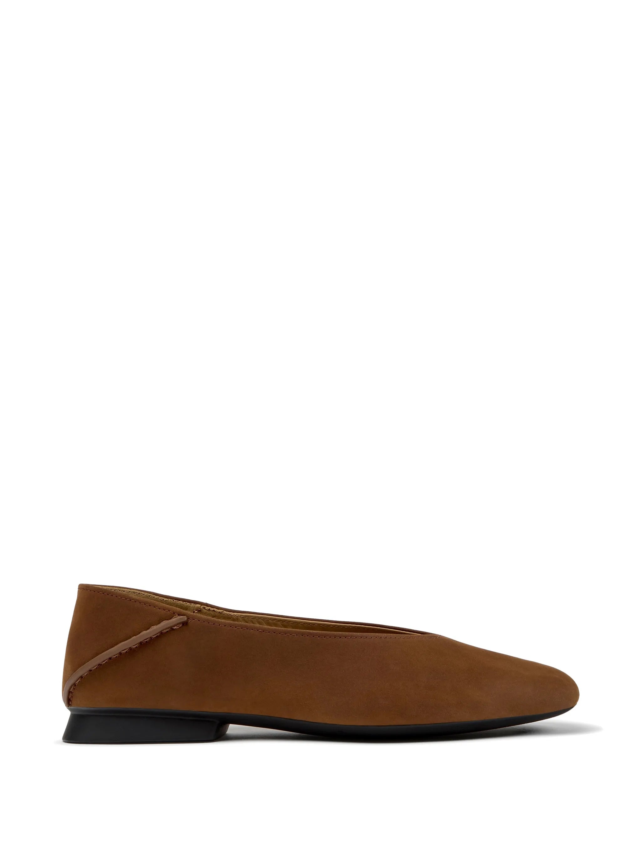 Camper Camper Casi Myra Nubuck Leather Ballet Flats