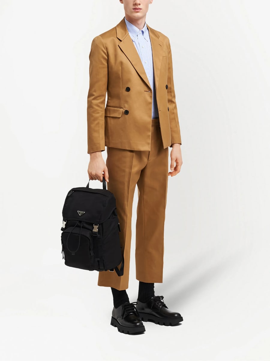 Prada Prada Re-Nylon Logo-plaque Backpack