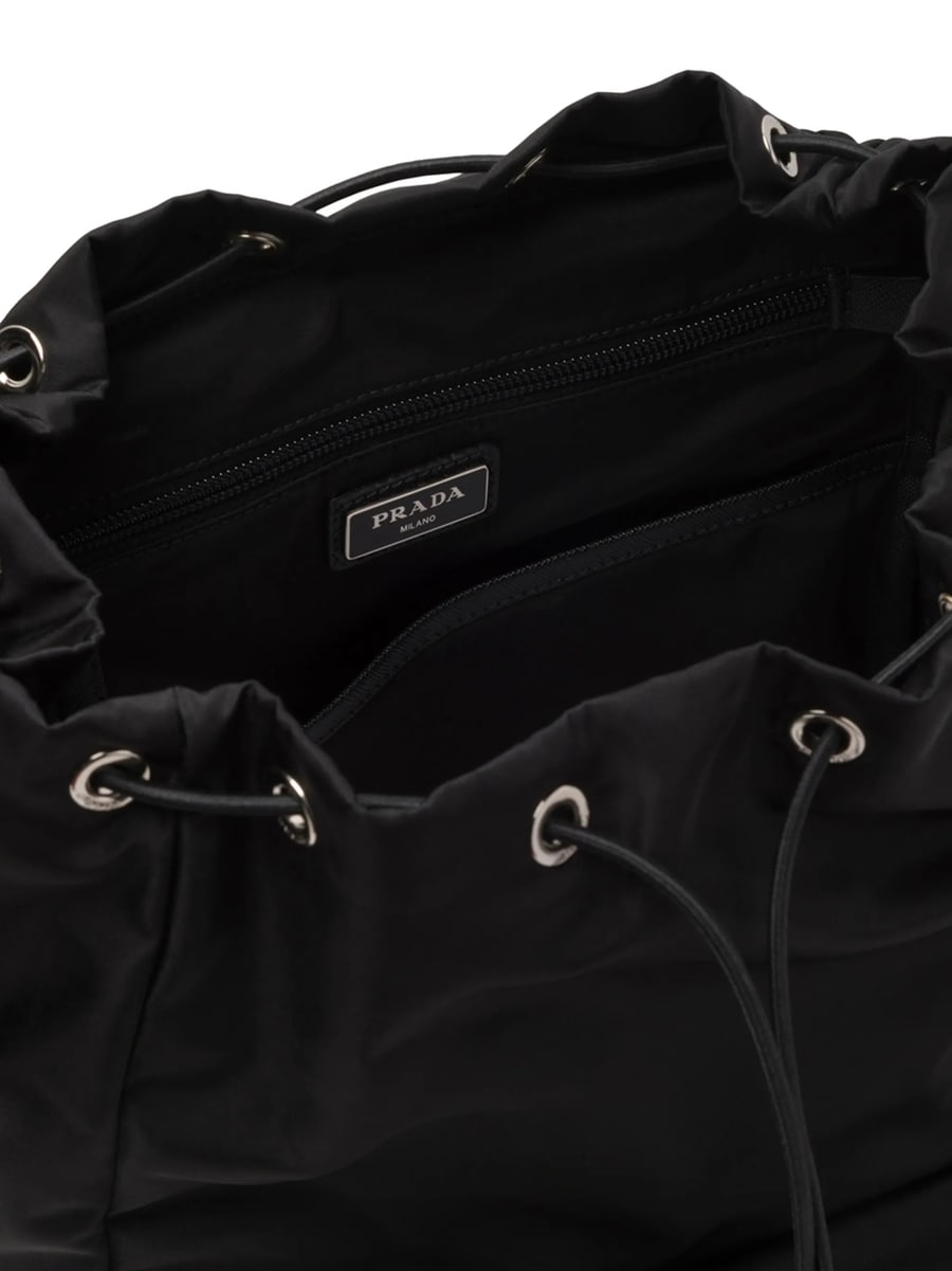 Prada Prada Re-Nylon Logo-plaque Backpack, view 5
