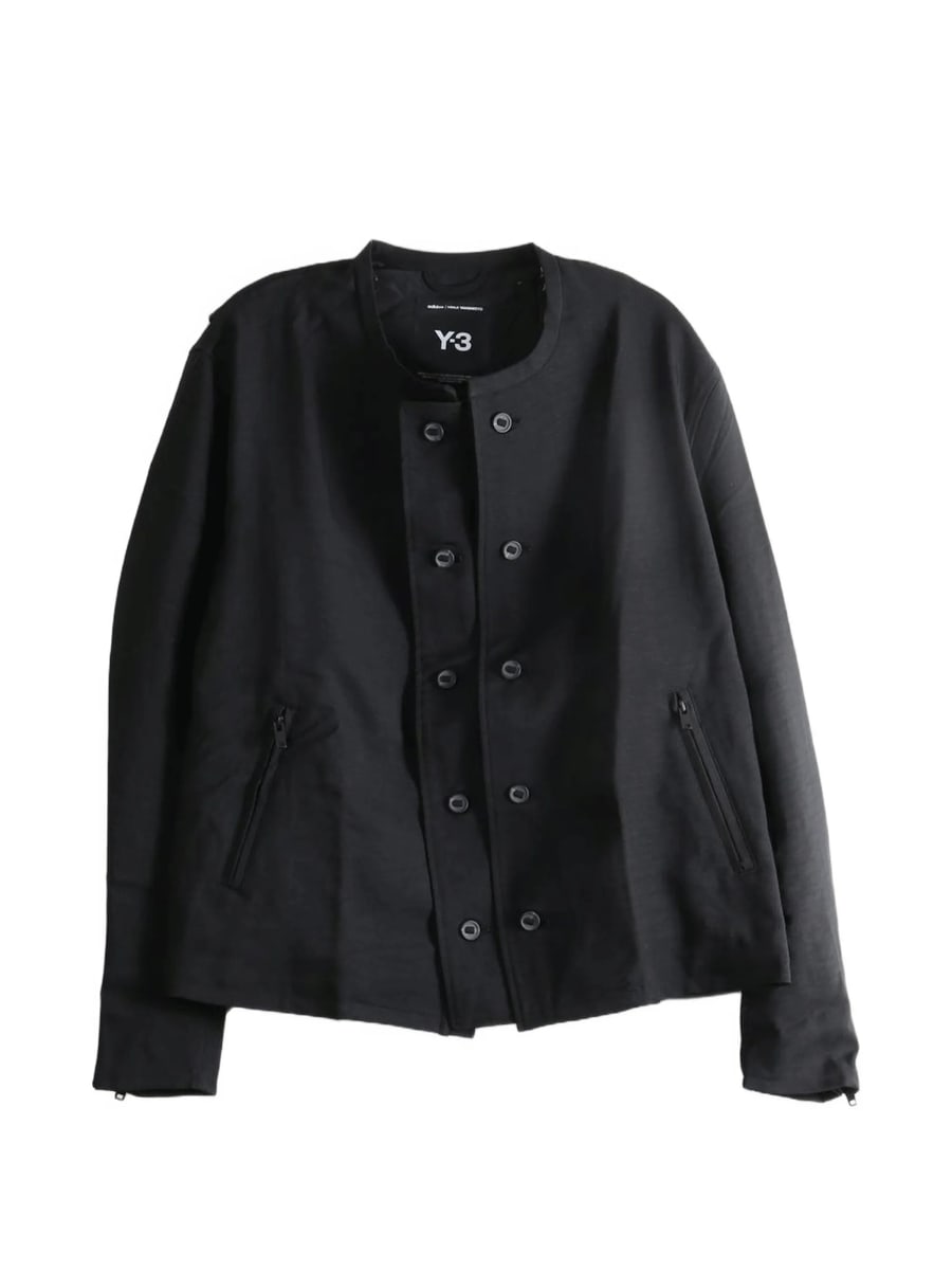 Y-3 Y-3 Double-breasted Collarless Jacket