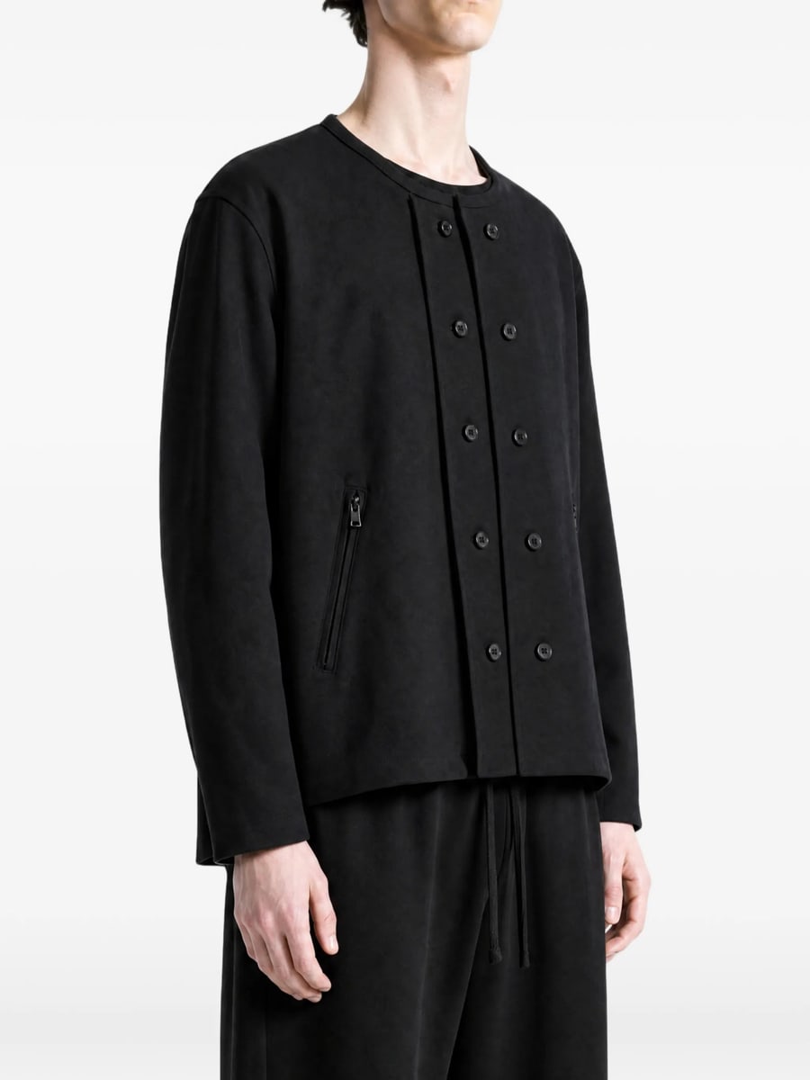 Y-3 Y-3 Double-breasted Collarless Jacket, view 3