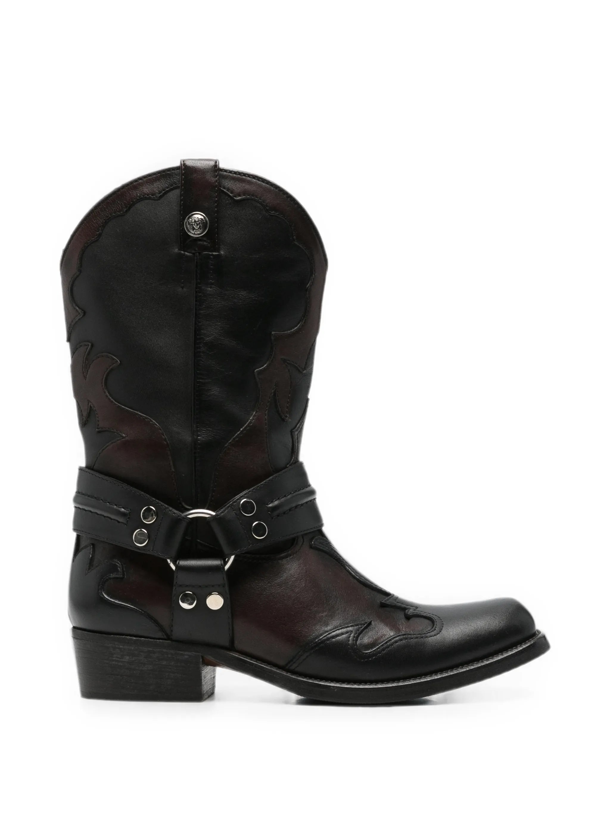 Versace Versace Harness-detail Embroidered Boots
