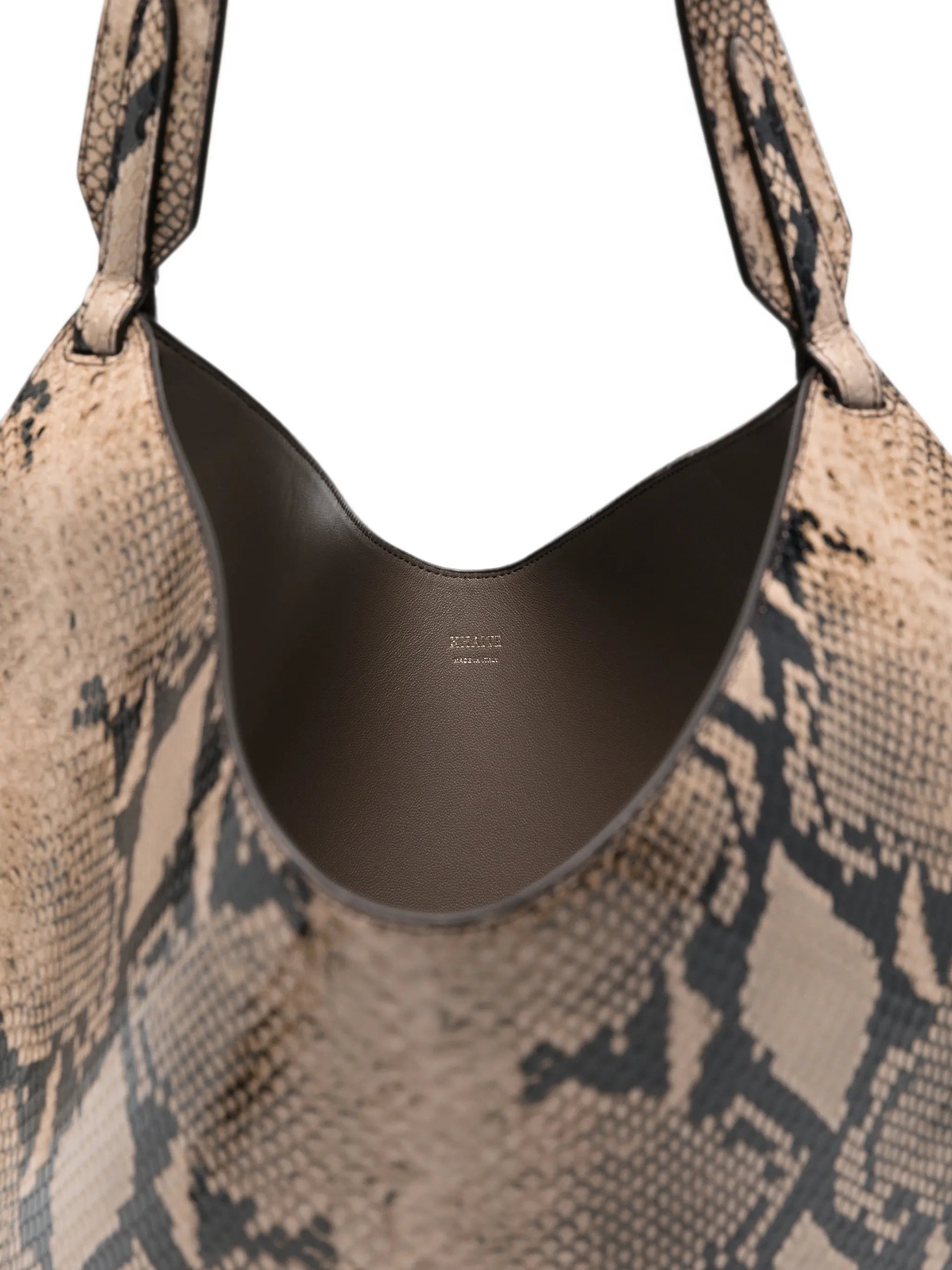 Khaite Khaite Small Lotus Snake-effect Tote Bag, view 2