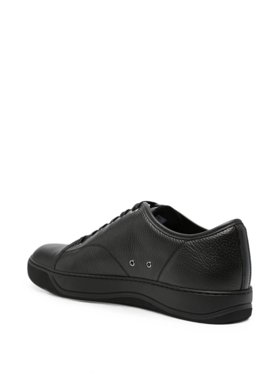 Lanvin Lanvin Grained Leather Sneakers, view 3