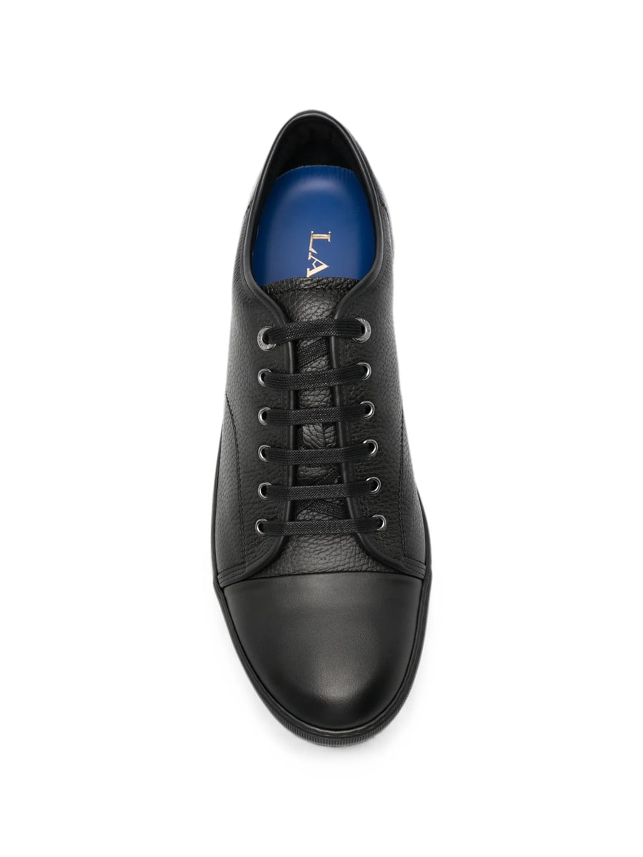 Lanvin Lanvin Grained Leather Sneakers, view 4