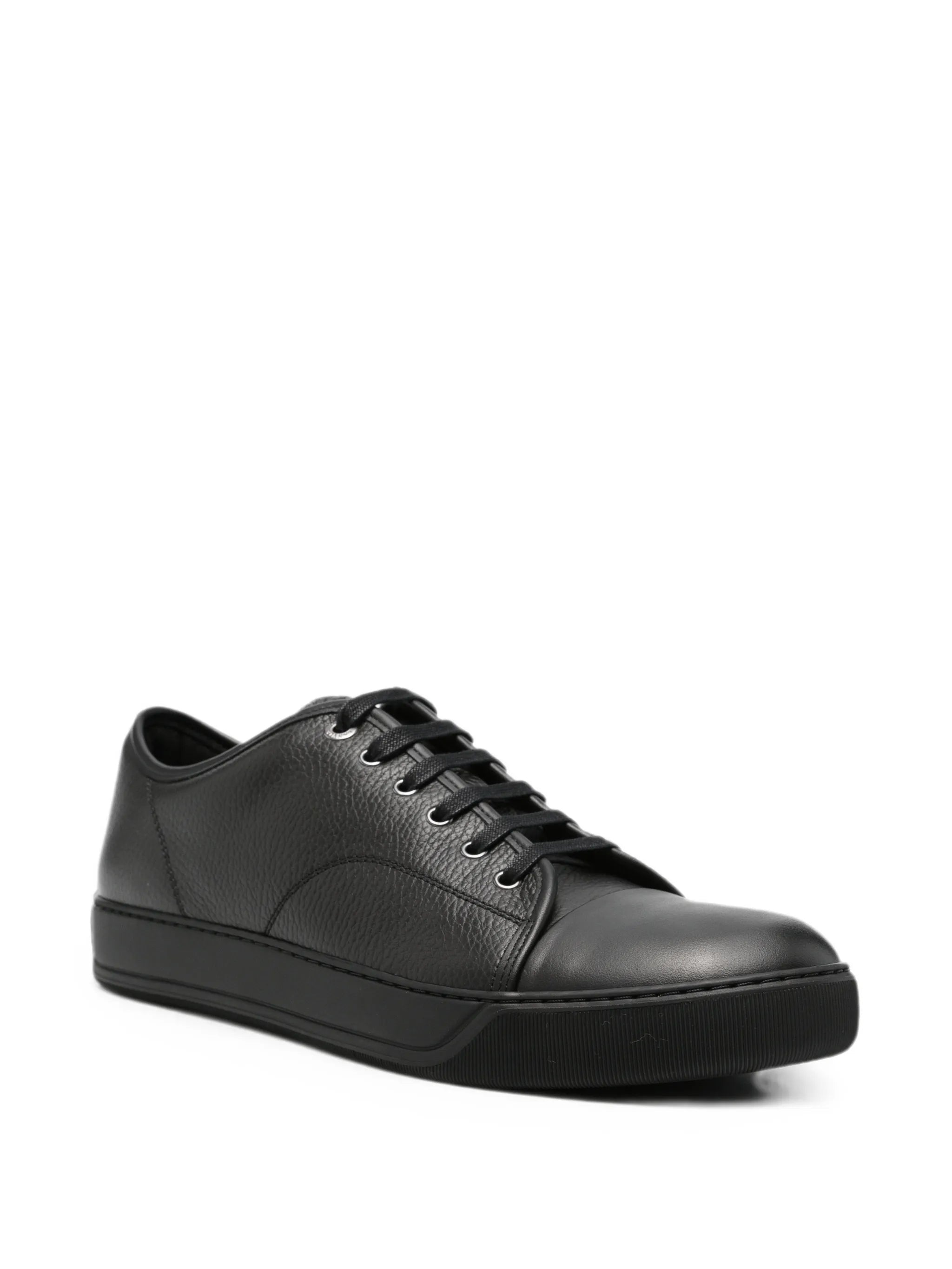 Lanvin Lanvin Grained Leather Sneakers, view 2