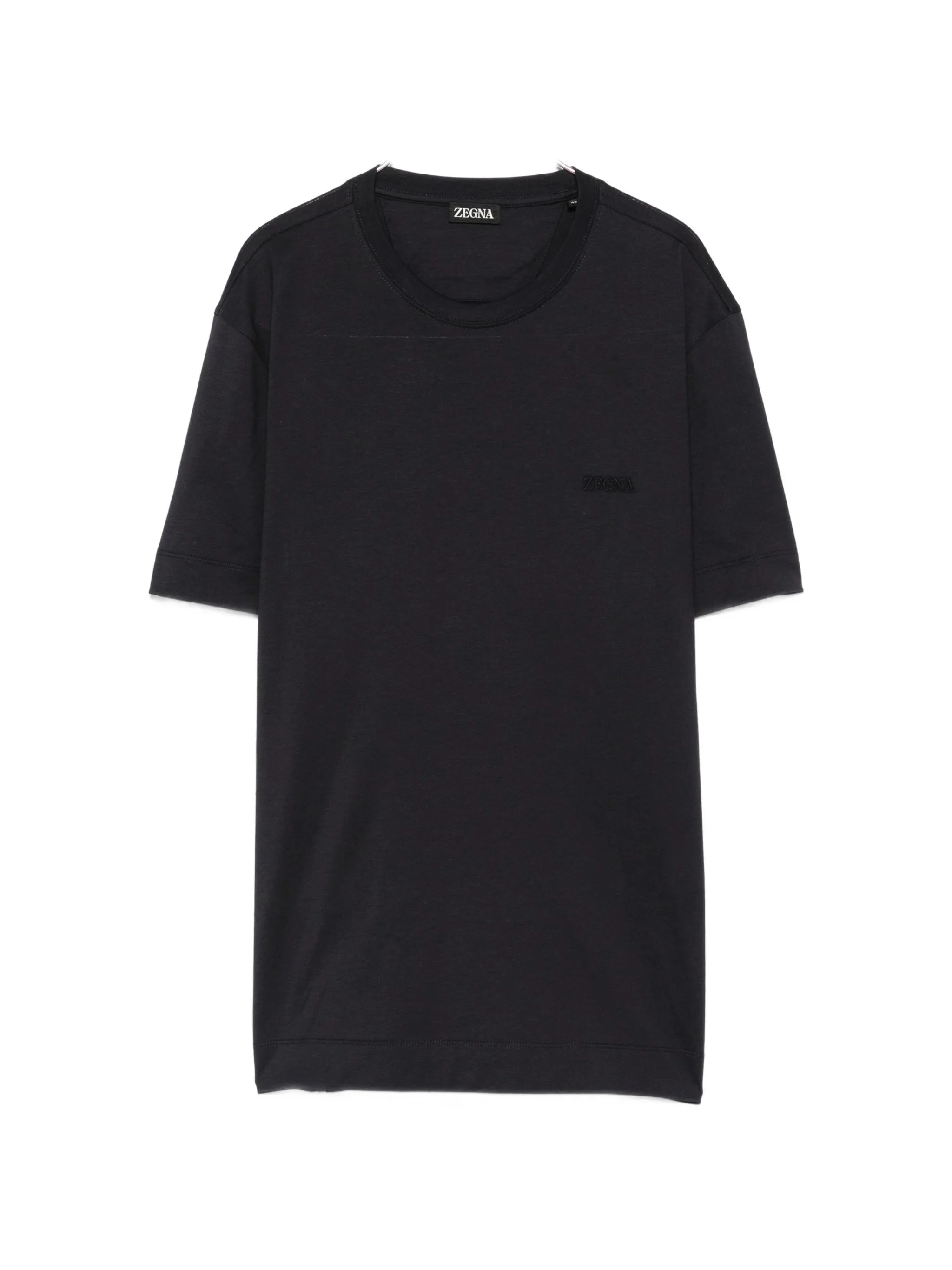 Zegna Zegna Logo-embroidered Cotton T-shirt
