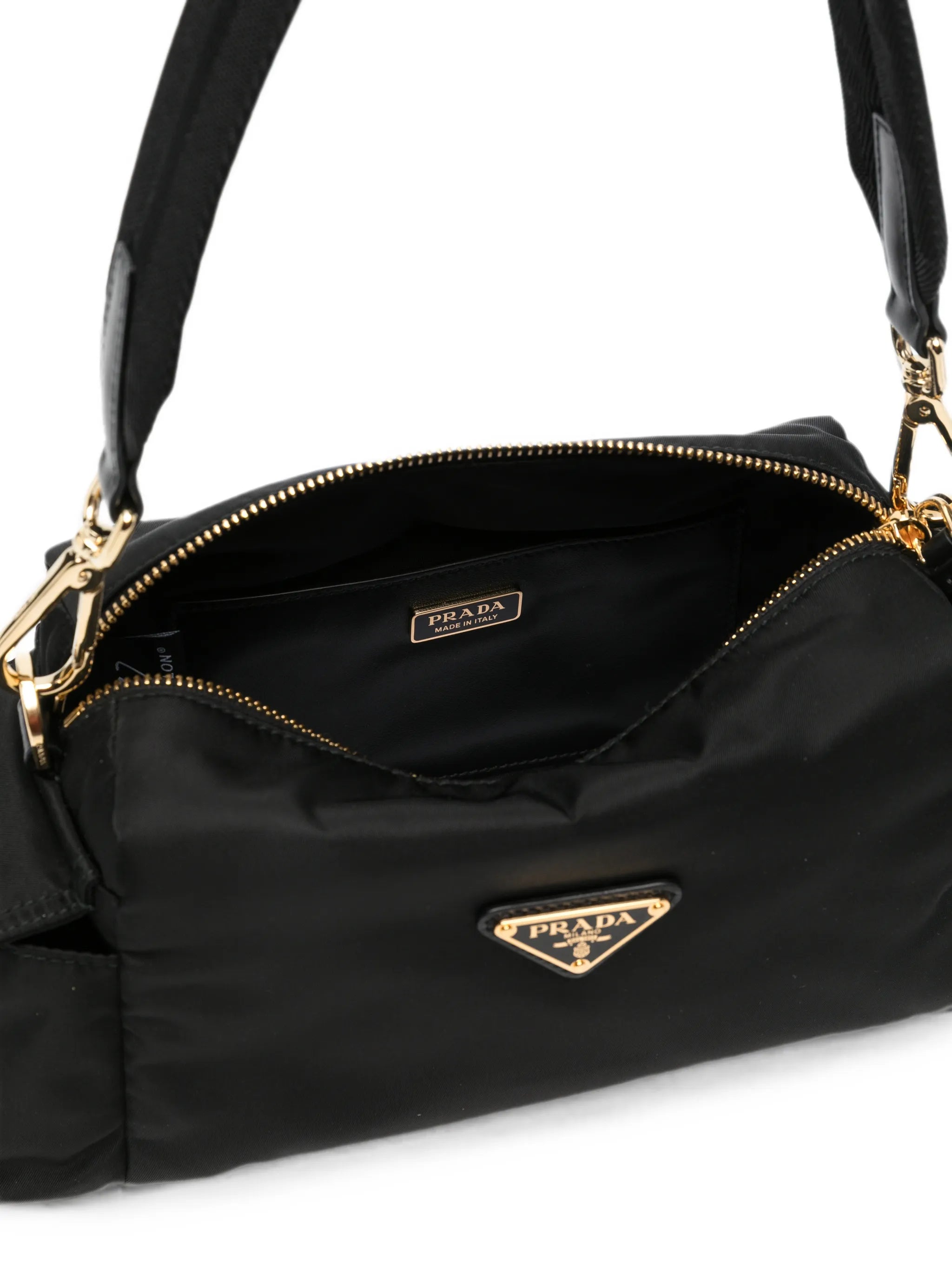 Prada Prada Logo-plaque Shoulder Bag, view 2