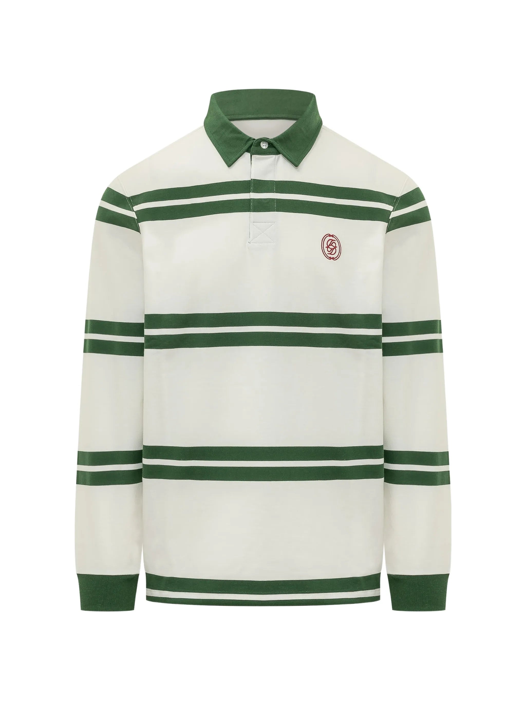 Drole De Monsieur Drole De Monsieur Striped Embroidered-logo Polo Shirt