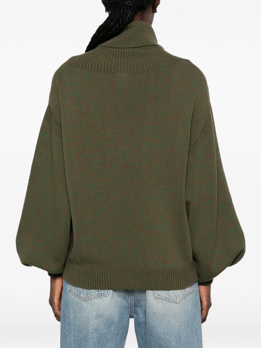 Baserange Baserange Ribbed-knit Roll-neck Sweater, view 4