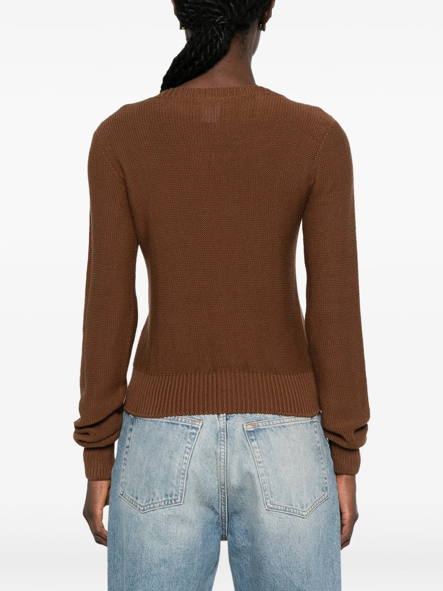 Baserange Baserange Ribbed-trim Sweater, view 3