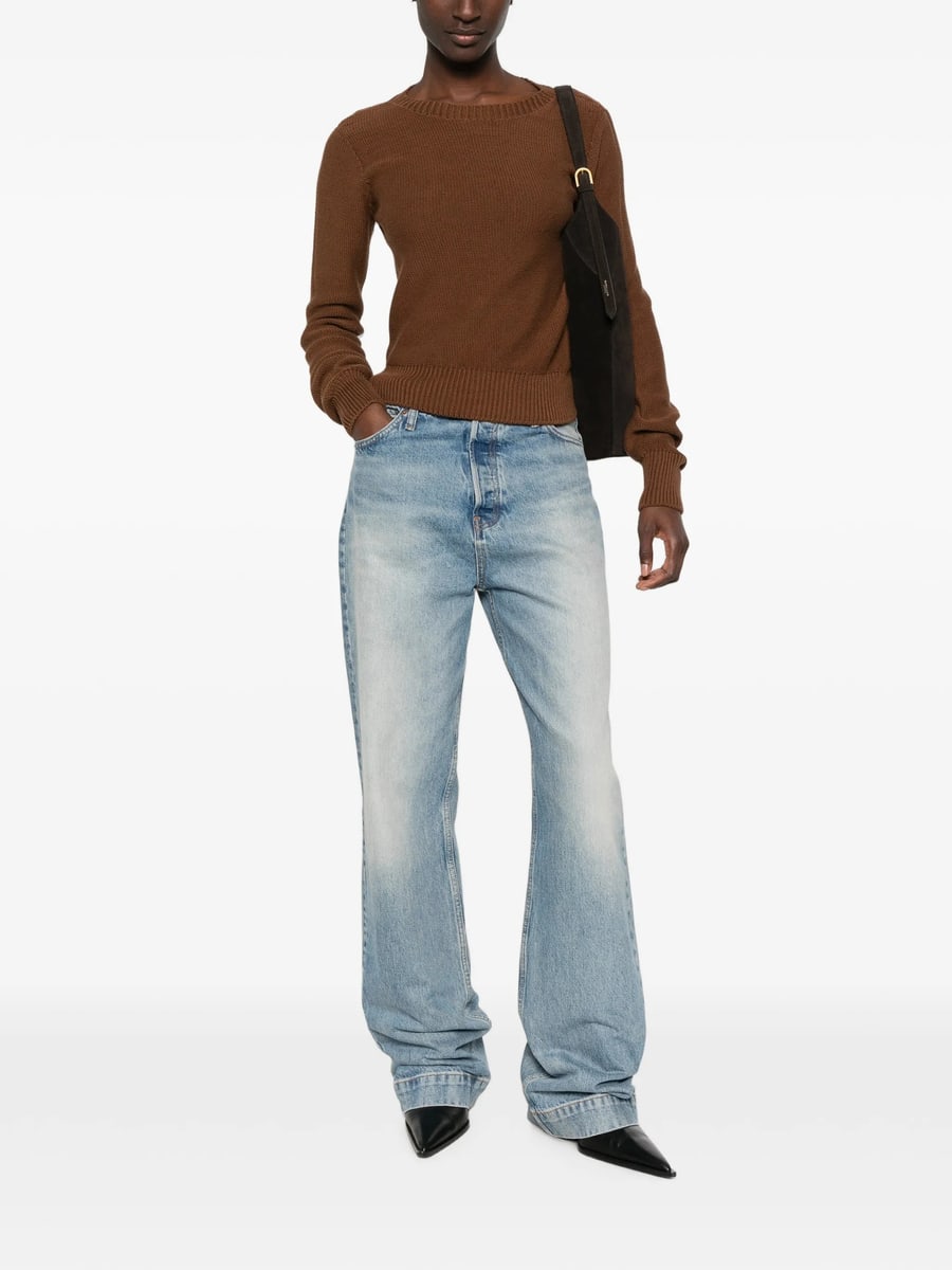 Baserange Baserange Ribbed-trim Sweater, view 4