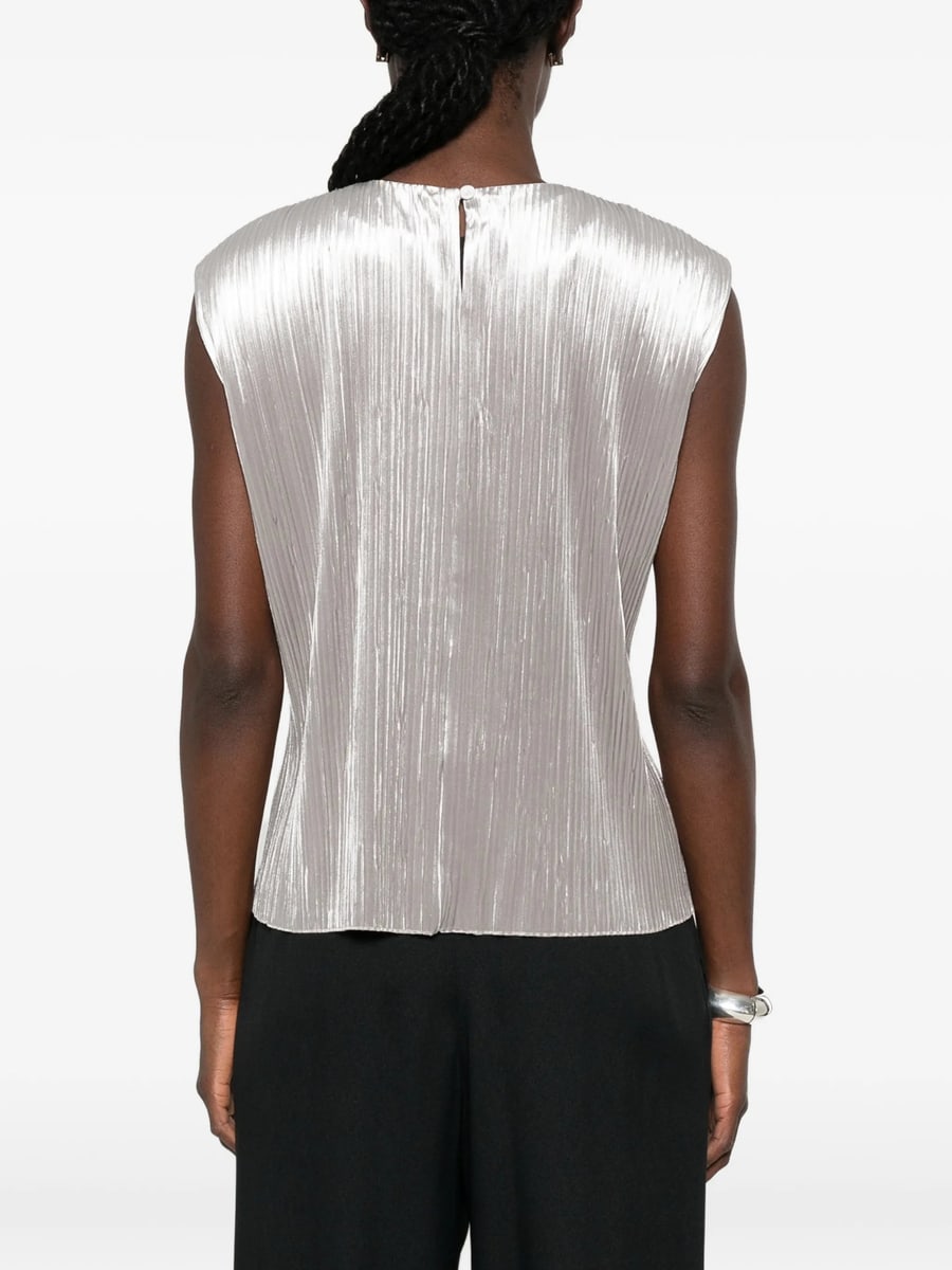 Forte_Forte Forte Forte Plissé-effect Sleeveless Top, view 2