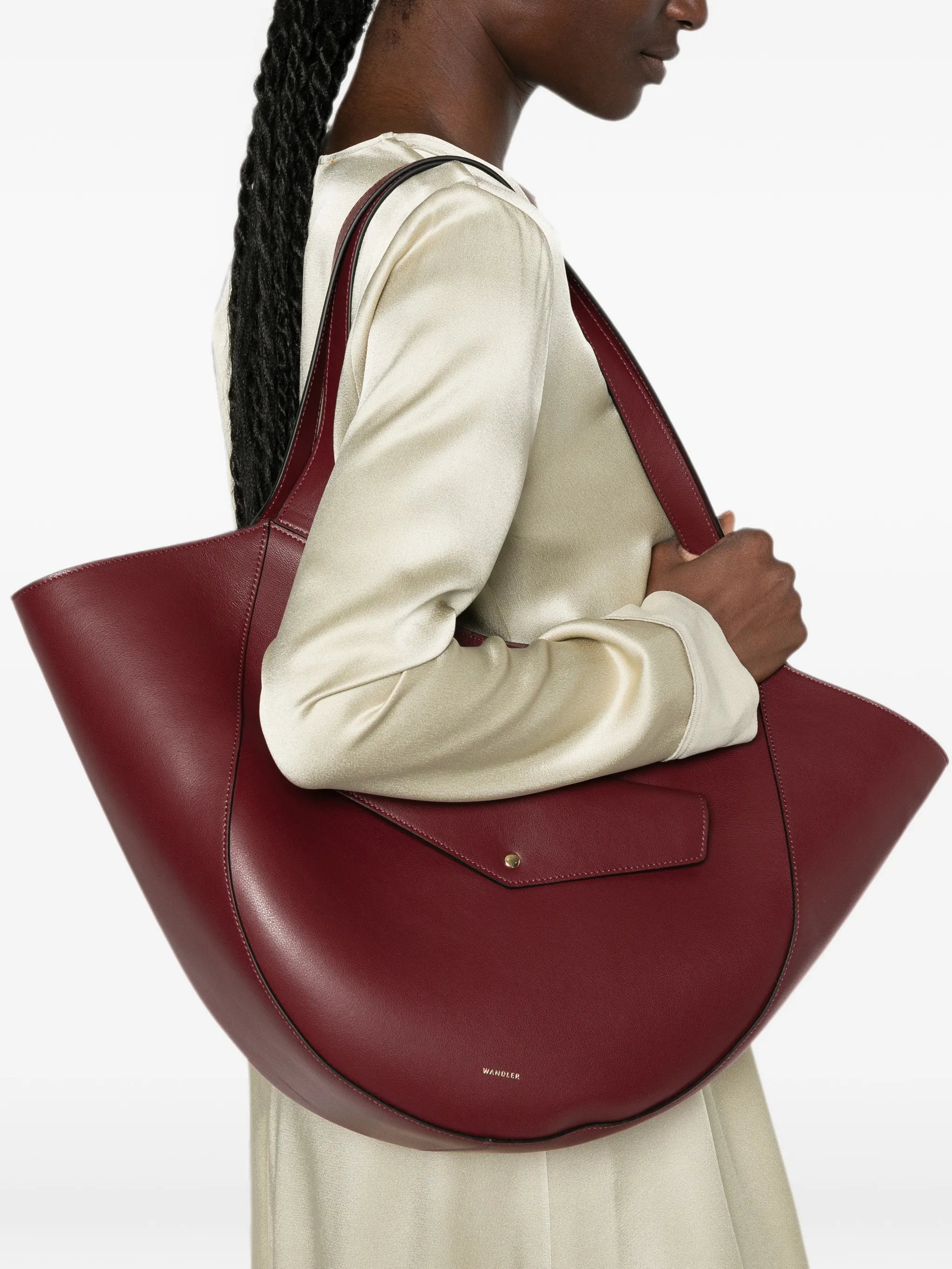 Wandler Wandler Hortensia Slouch Leather Tote Bag, view 2