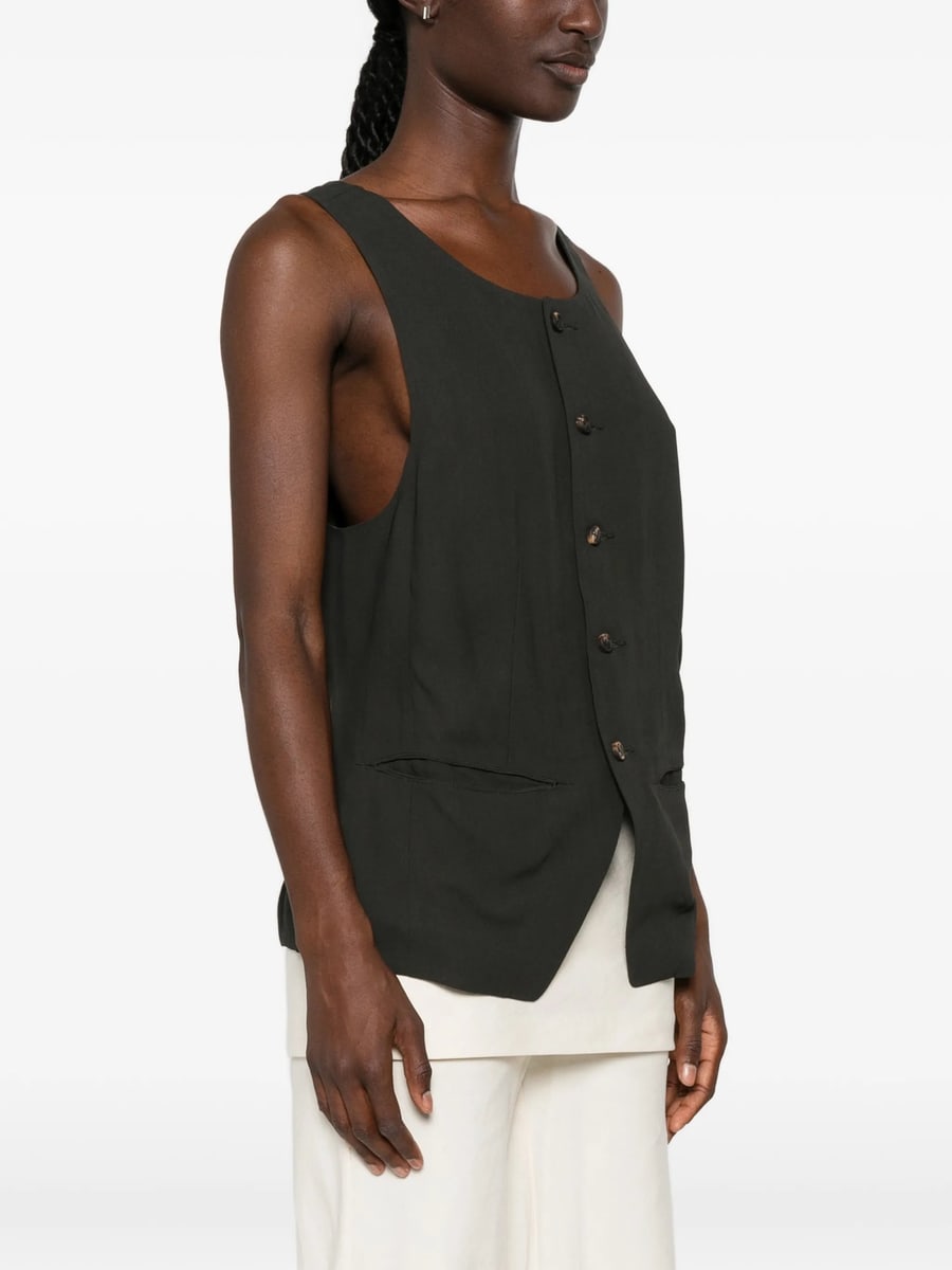 Ziggy Chen Ziggy Chen Patterned-panel Vest, view 2