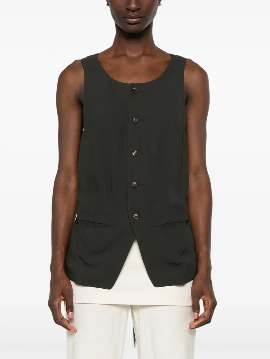 Ziggy Chen Ziggy Chen Patterned-panel Vest, view 5