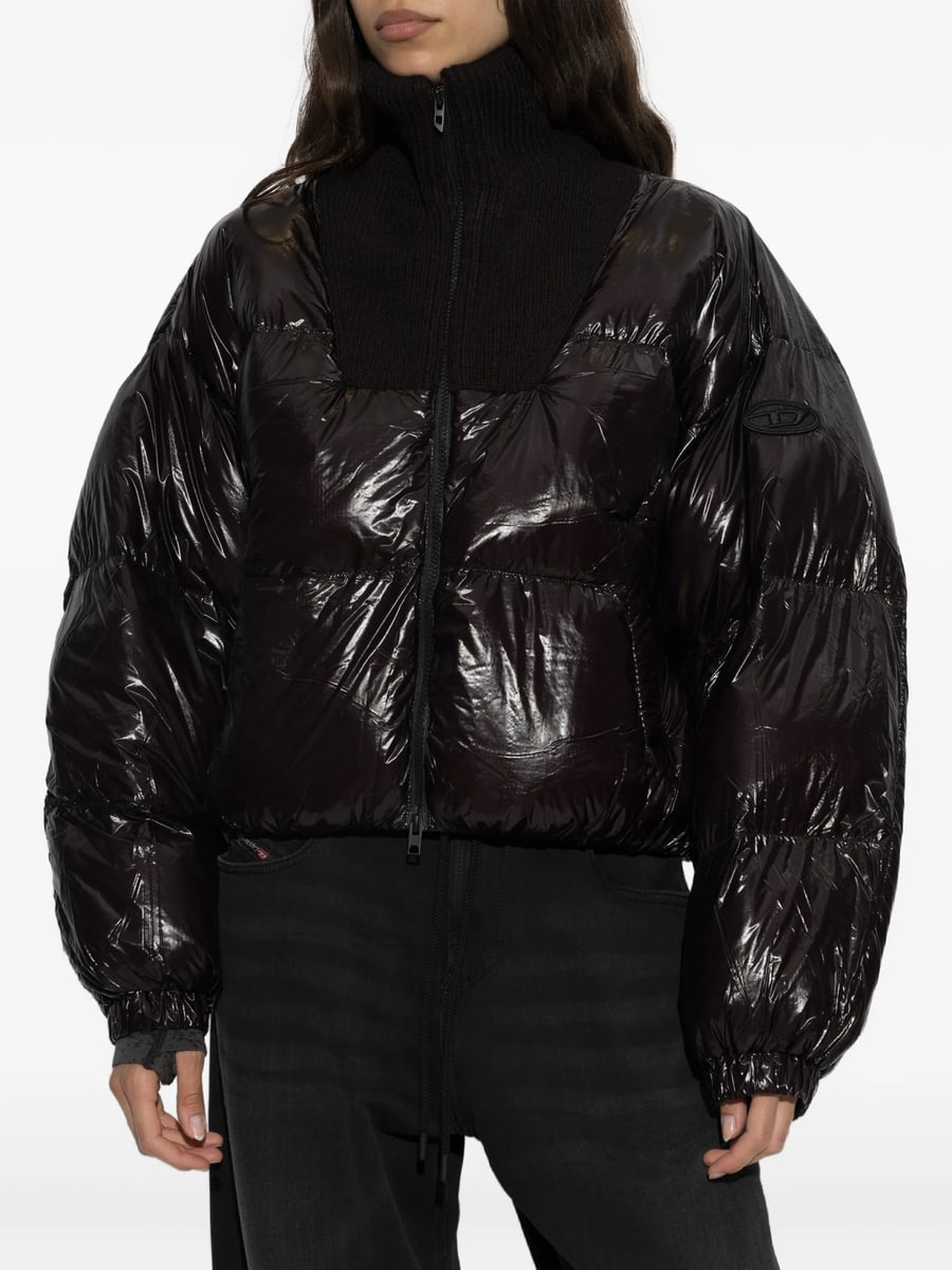 Diesel Diesel High-neck Puffer Jacket, view 2