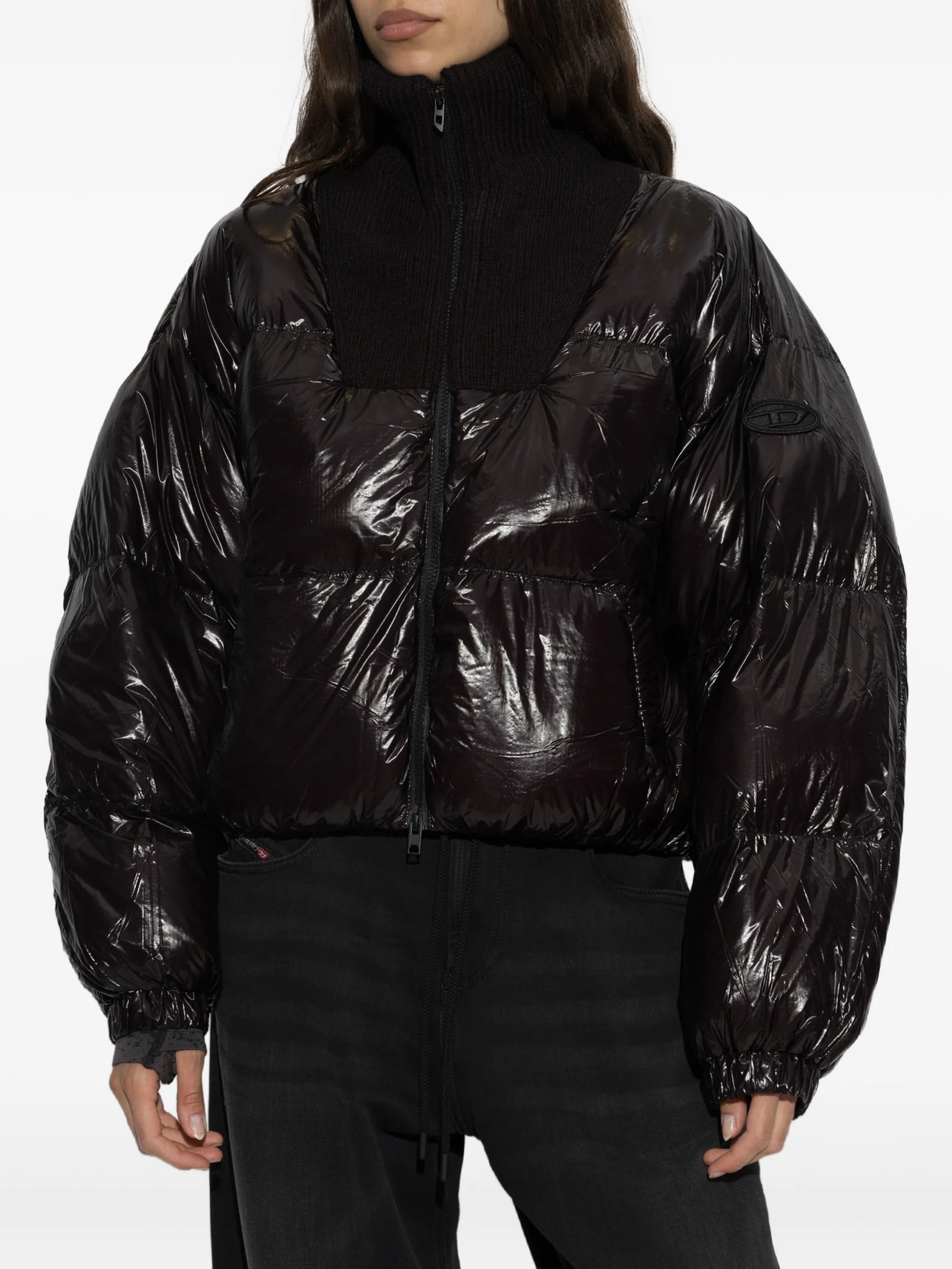 Diesel Diesel High-neck Puffer Jacket, view 2