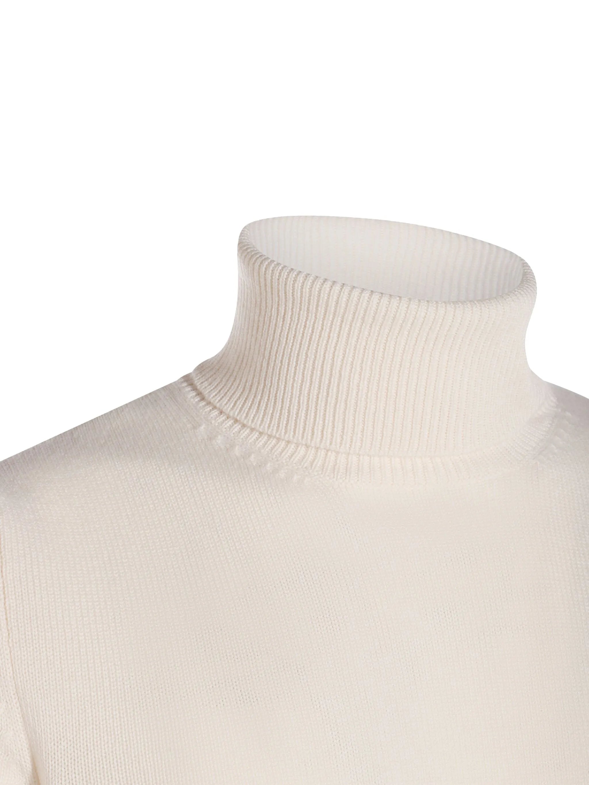 Malo Malo Turtleneck Ribbed-hem Sweater, view 2
